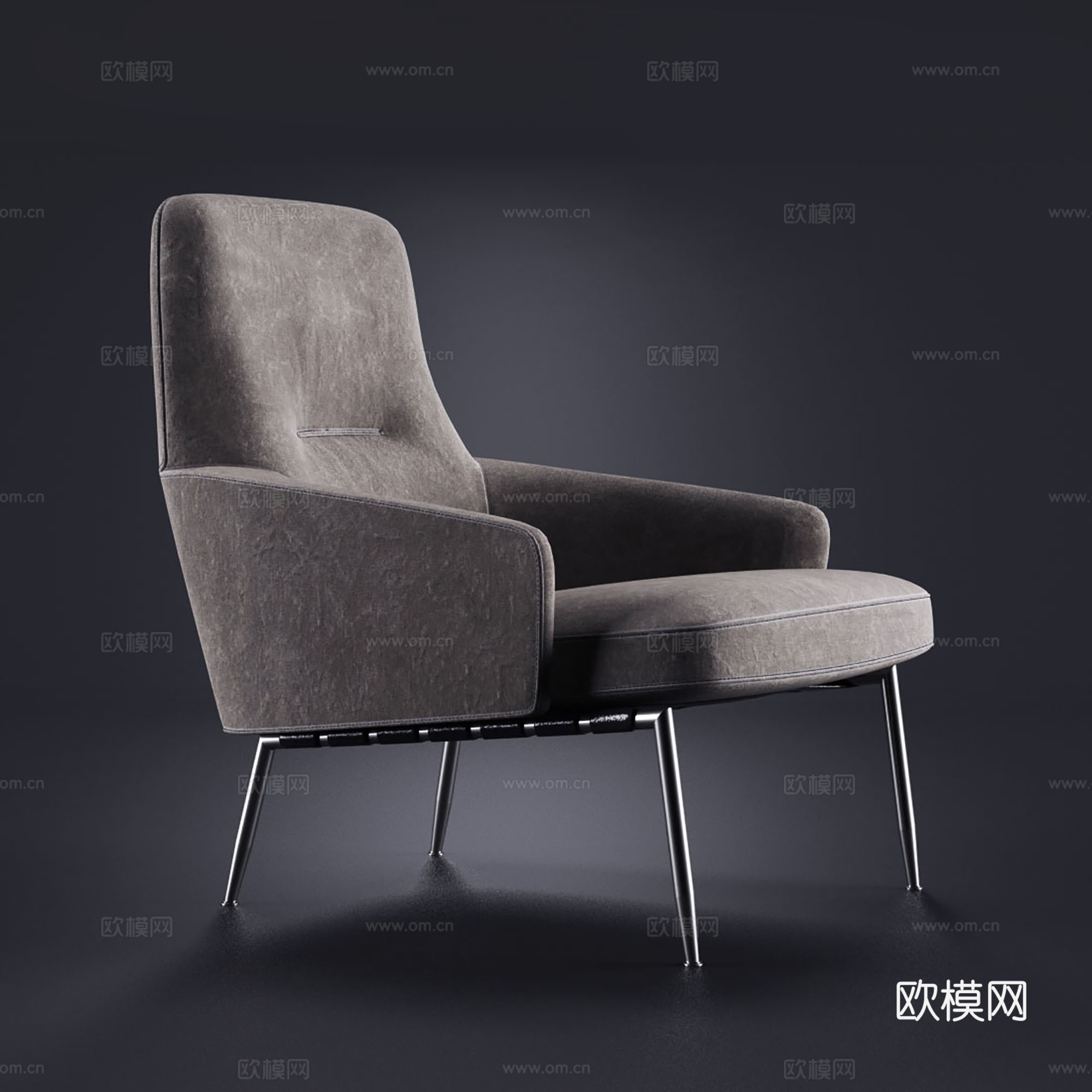 现代简约休闲椅 书椅餐椅su模型