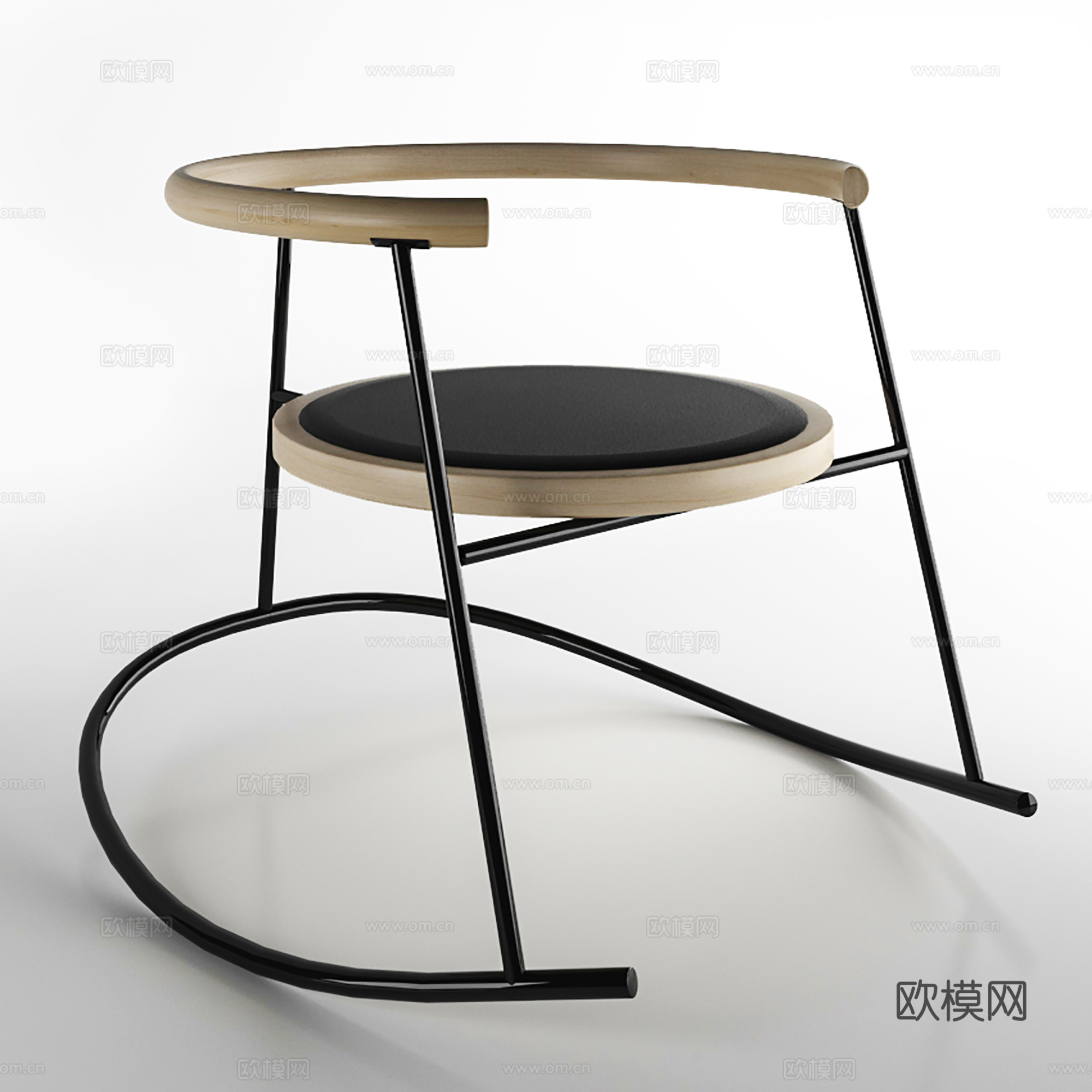 现代简约摇椅  异形摇椅  休闲摇椅su模型