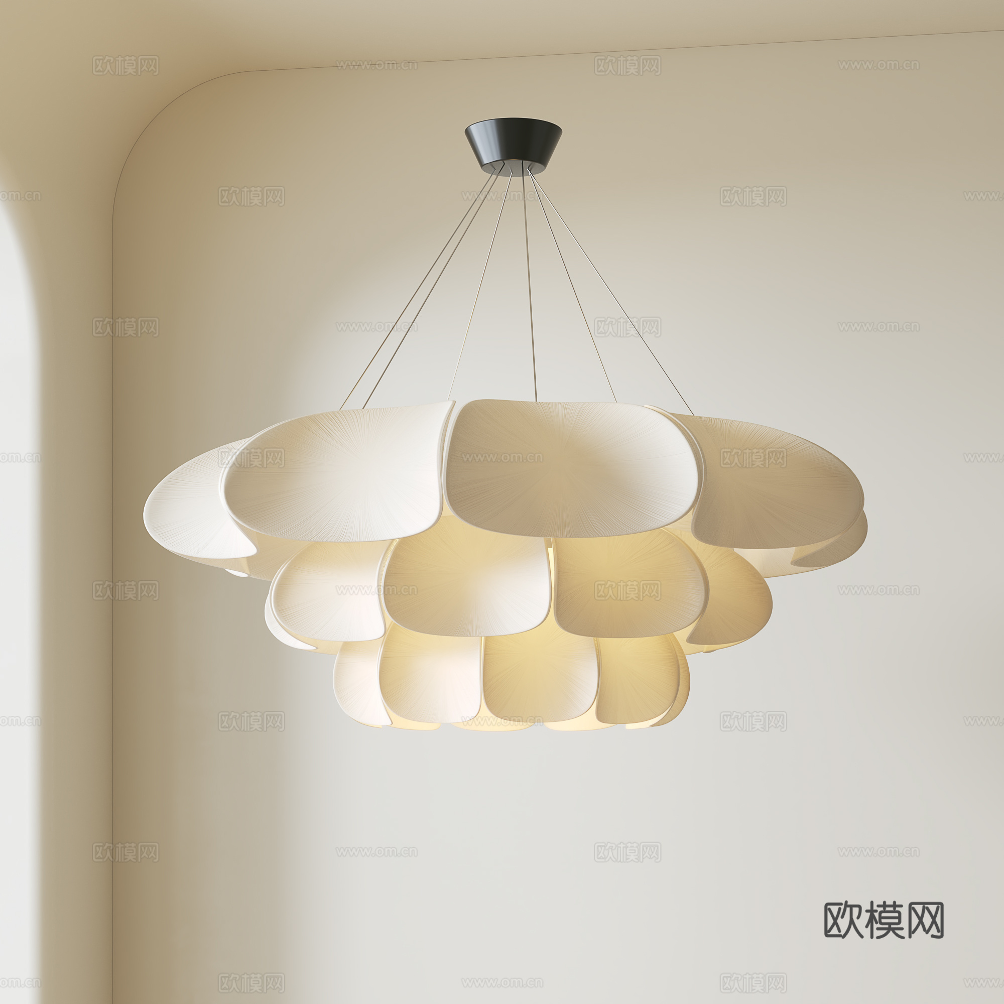 法式中古吊灯su模型