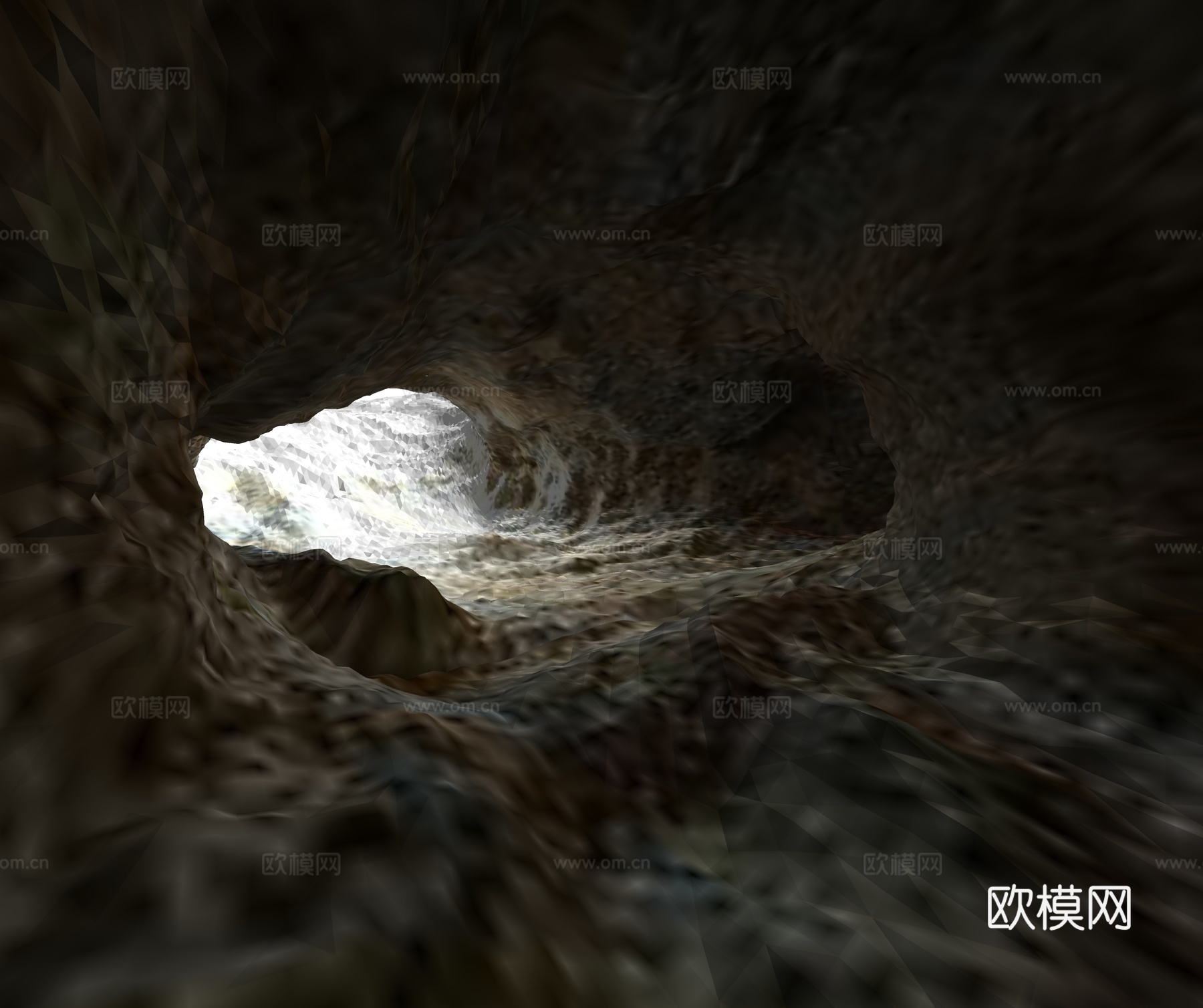 洞穴 岩洞 填坑su模型