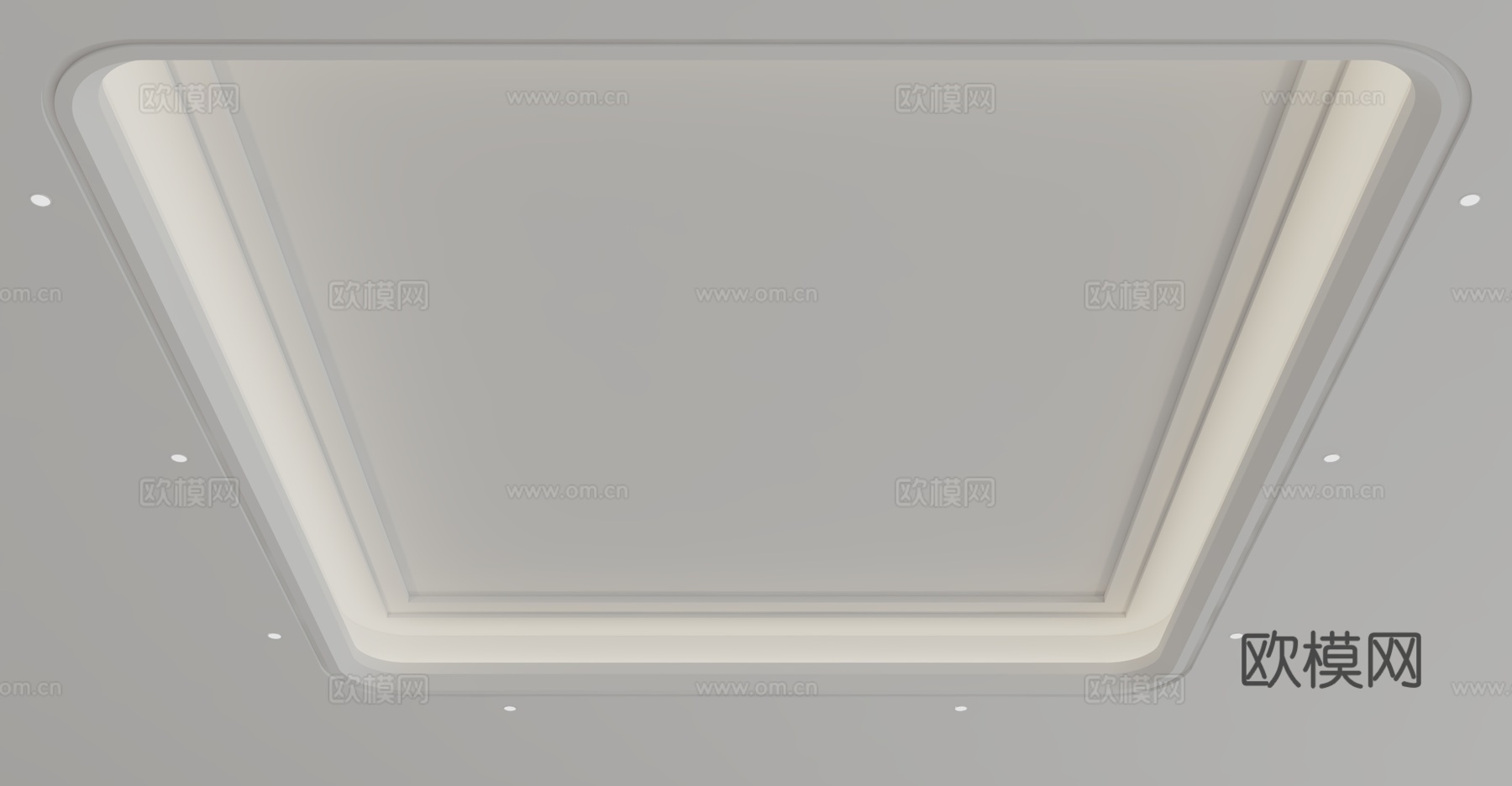 现代天花吊顶3d模型