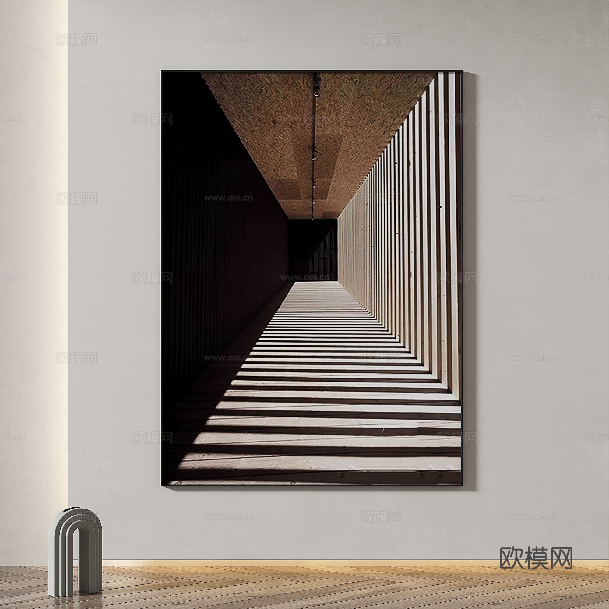 现代，简约，抽象，装饰画3d模型