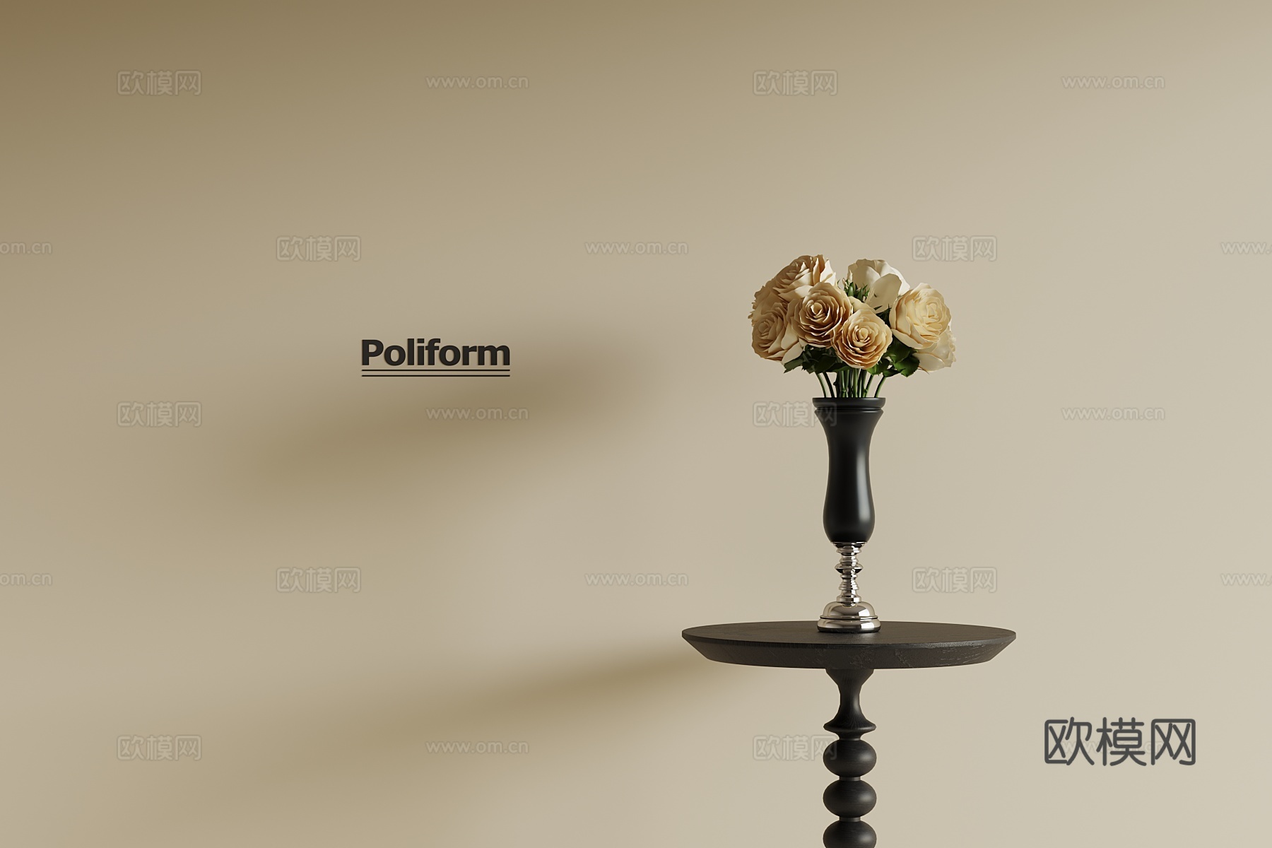 法式花瓶3d模型