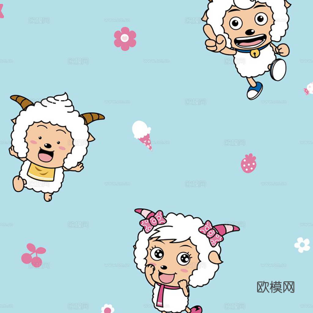 现代简约儿童可爱壁纸墙布