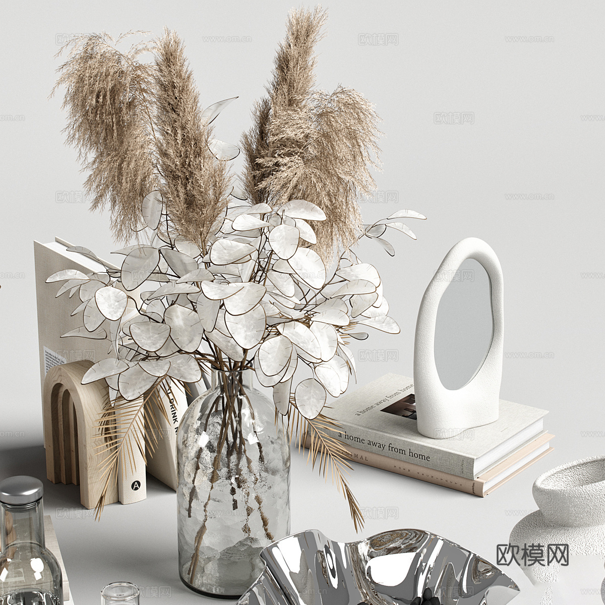 现代意式饰品摆件组合3d模型