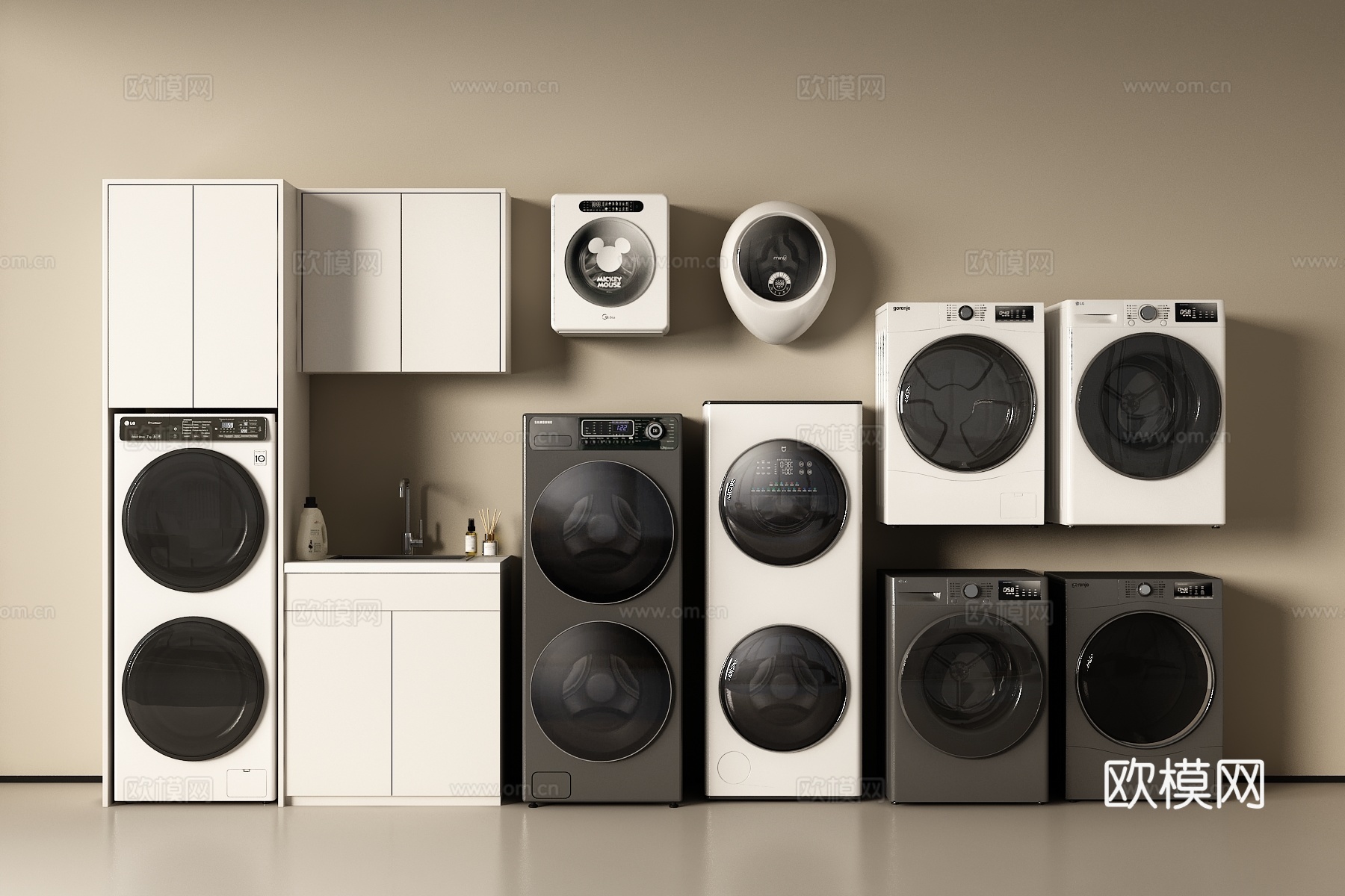 洗衣机3d模型下载