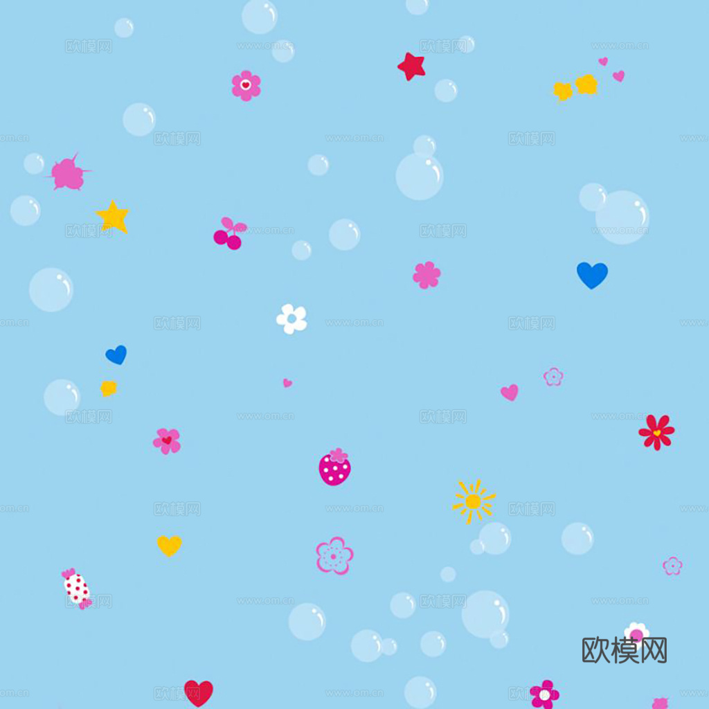 现代简约儿童可爱壁纸墙布
