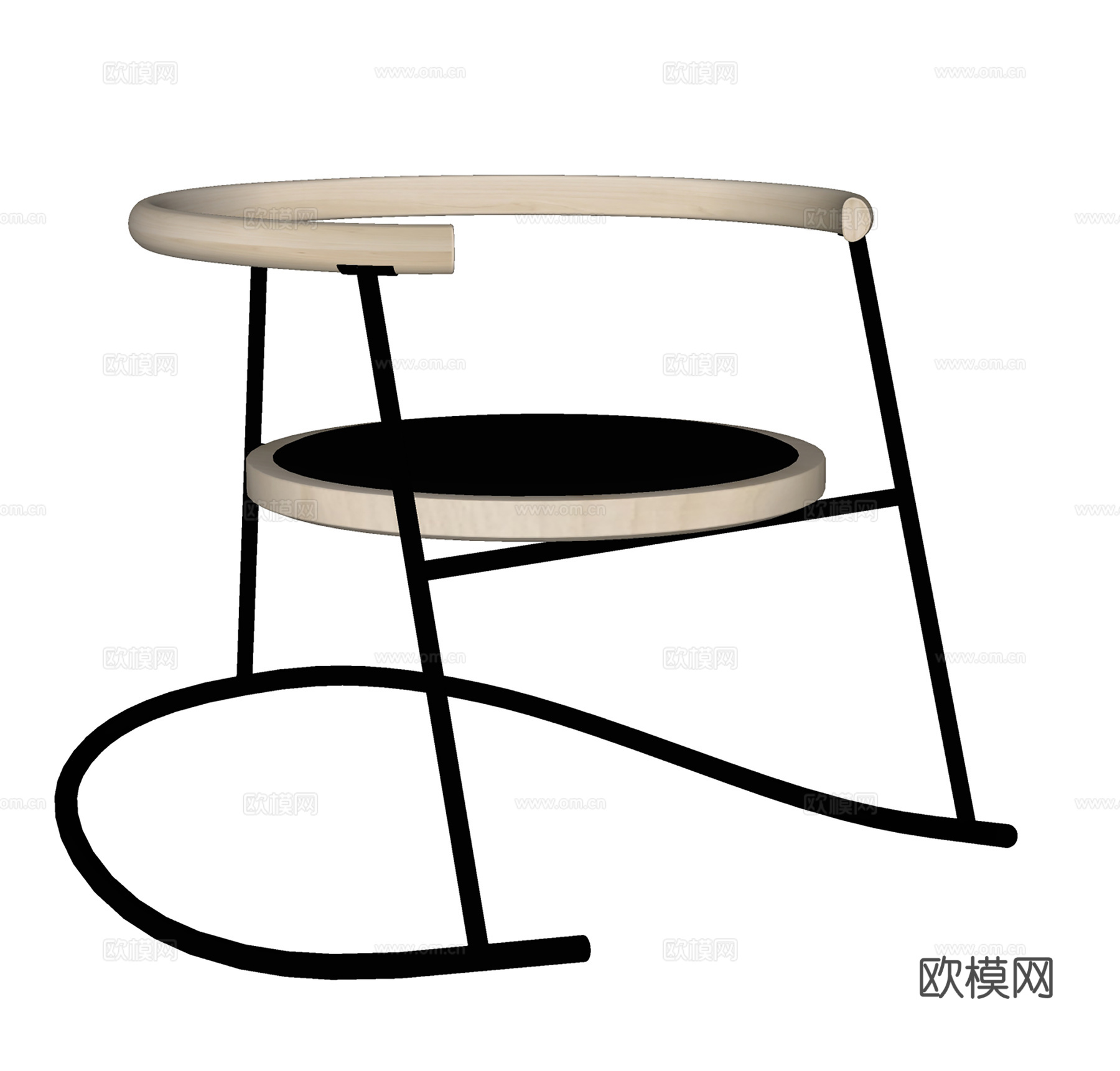 现代简约摇椅  异形摇椅  休闲摇椅su模型