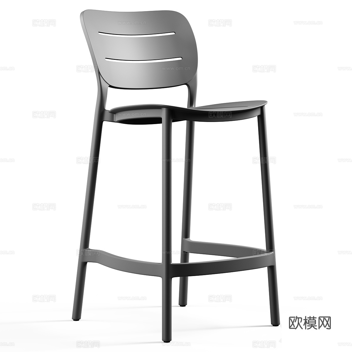 莫雷拉吧台凳3d模型3d模型