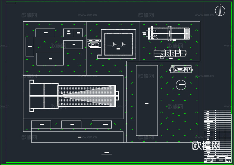 金属冶炼厂平面布置图cad施工图下载