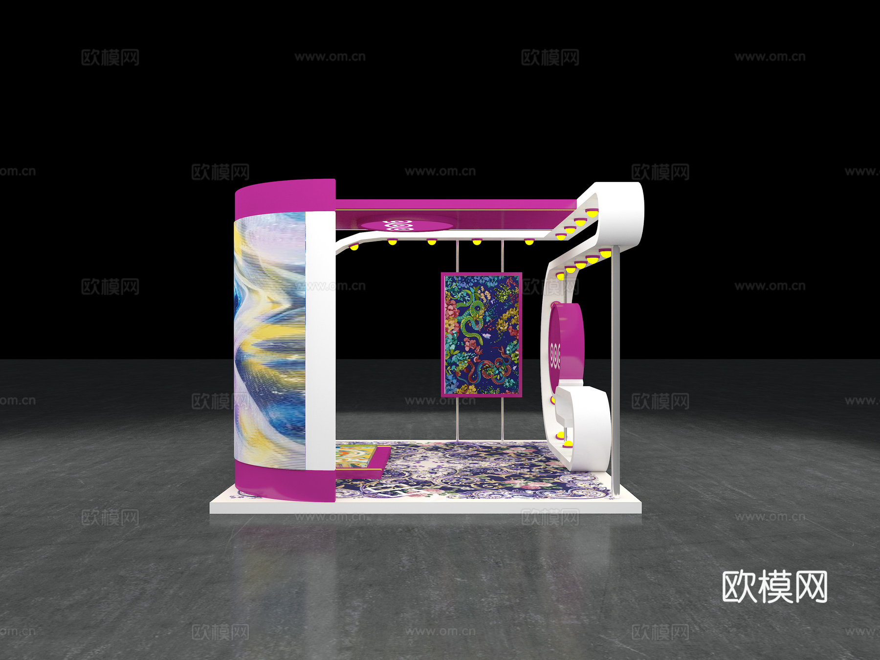 展台 展厅3d模型