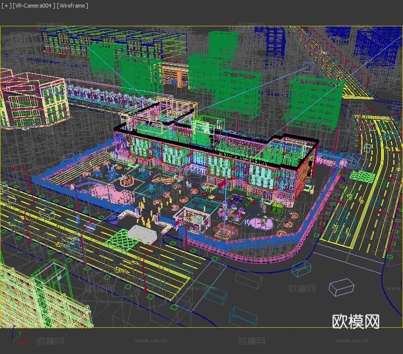 现代幼儿园3d模型