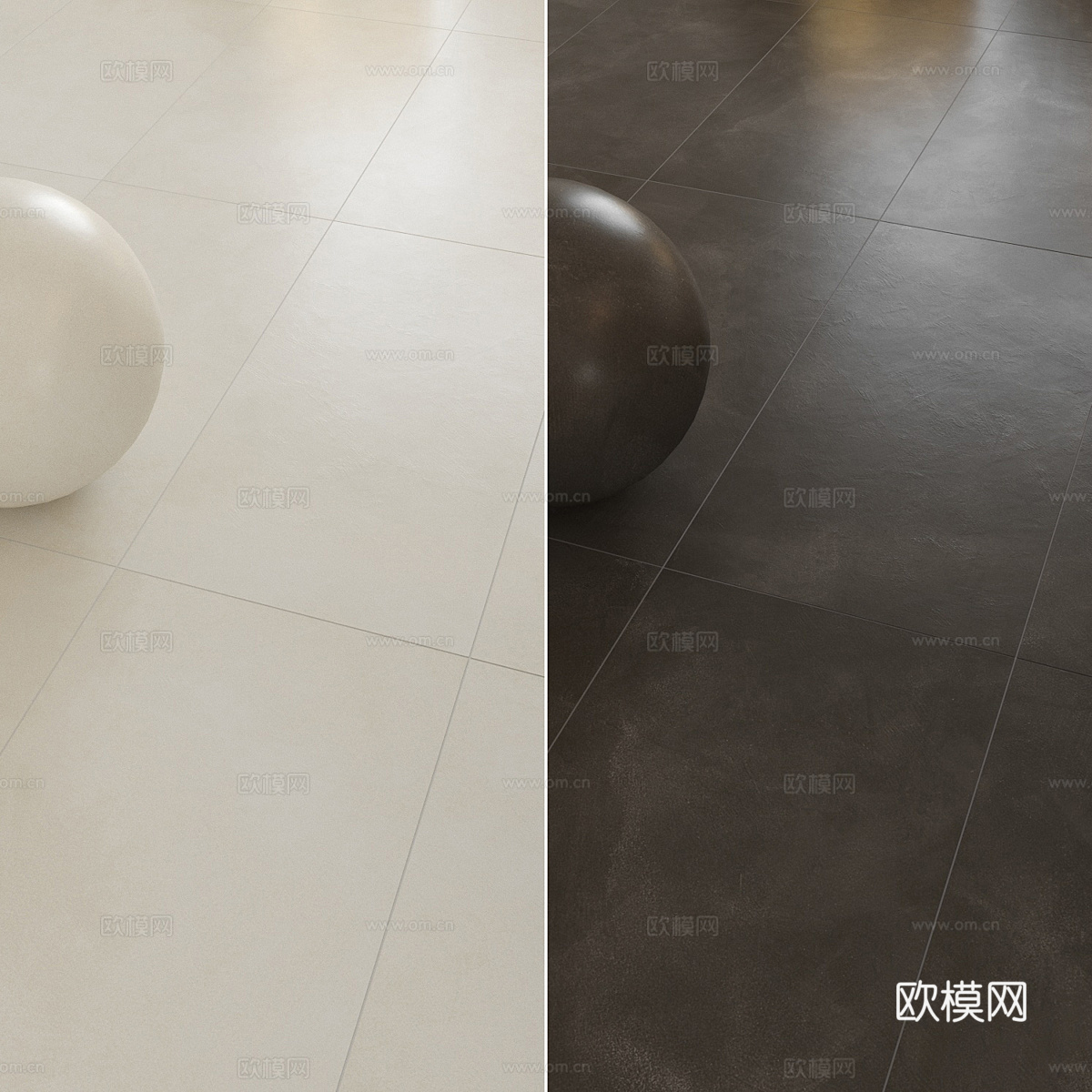 现代意式瓷砖 水泥砖 仿古砖 柔光砖3d模型