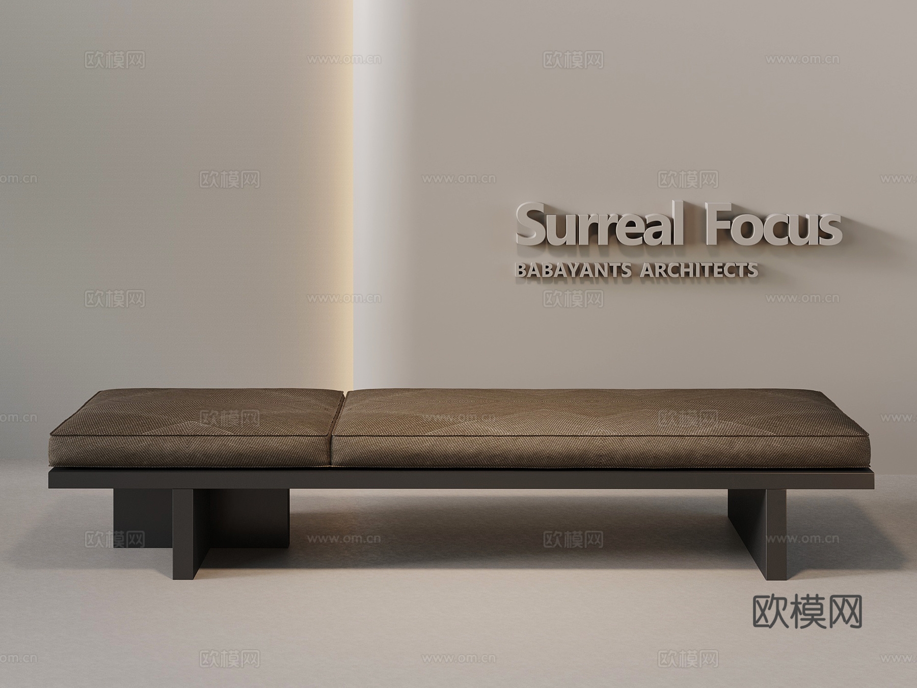 现代意式换鞋凳 床尾凳su模型