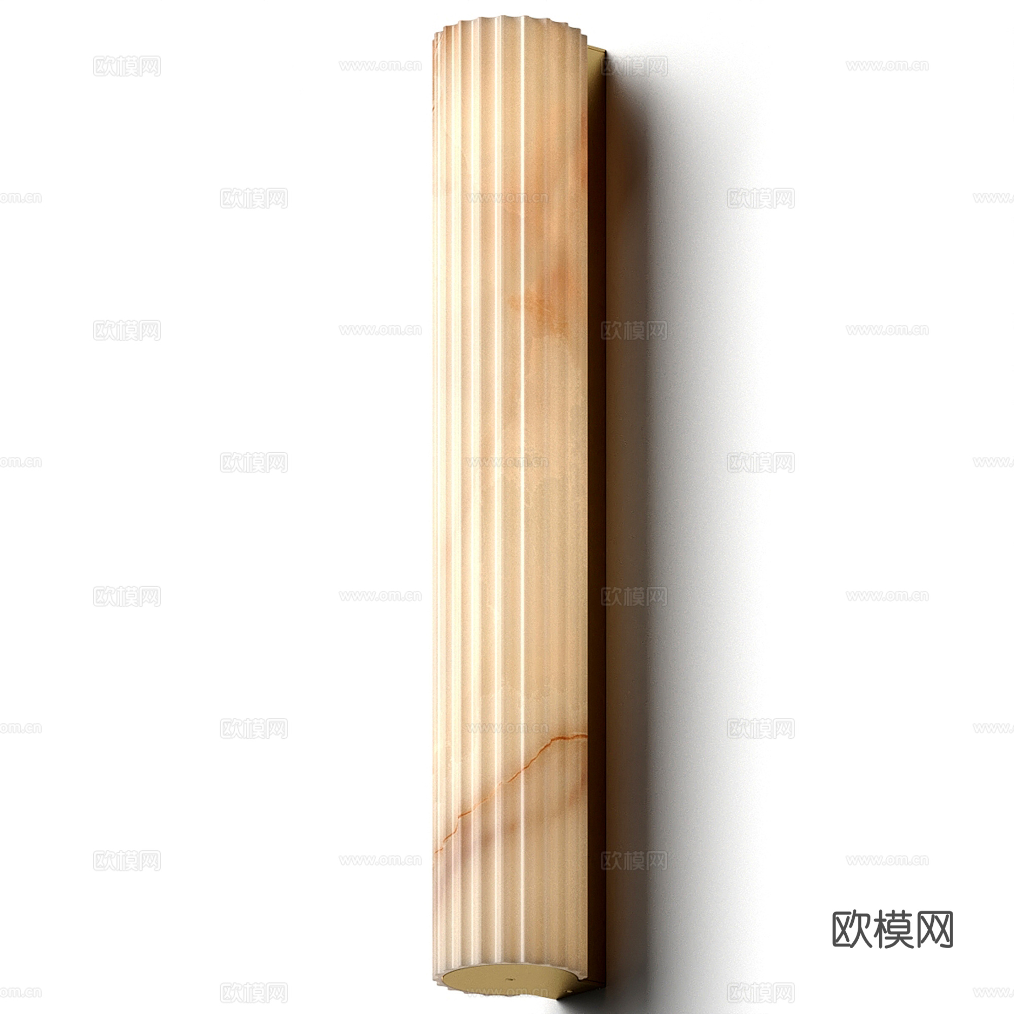 轻奢云石壁灯su模型