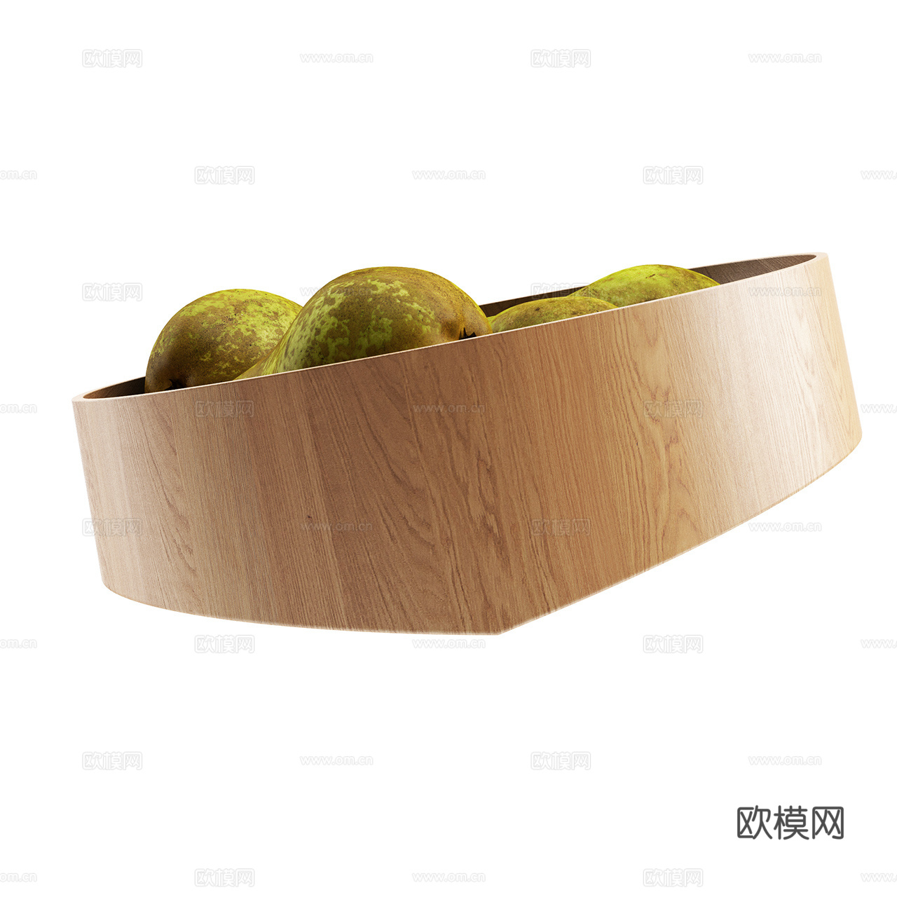 Tecta 现代装饰品 装饰品摆件 木碗 北欧碗 原木碗3d模型