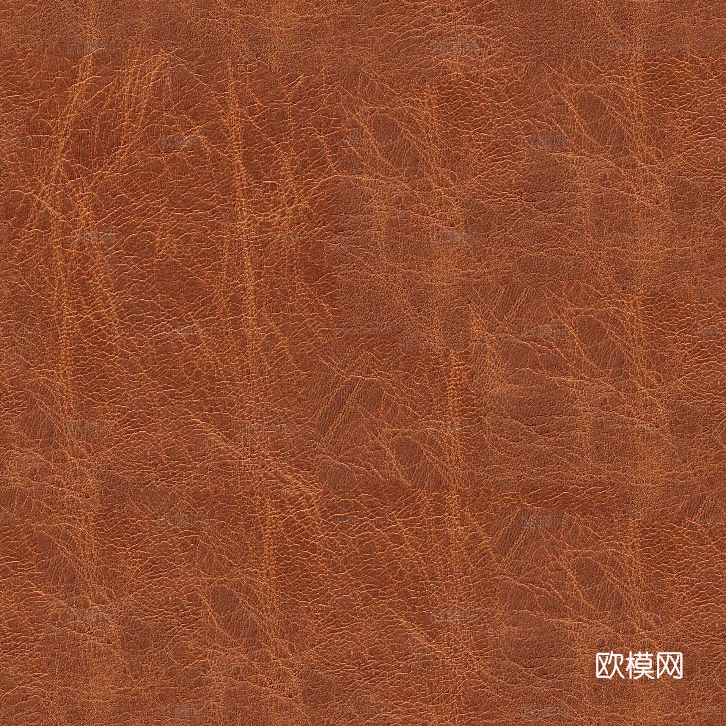 无缝粗纹皮革