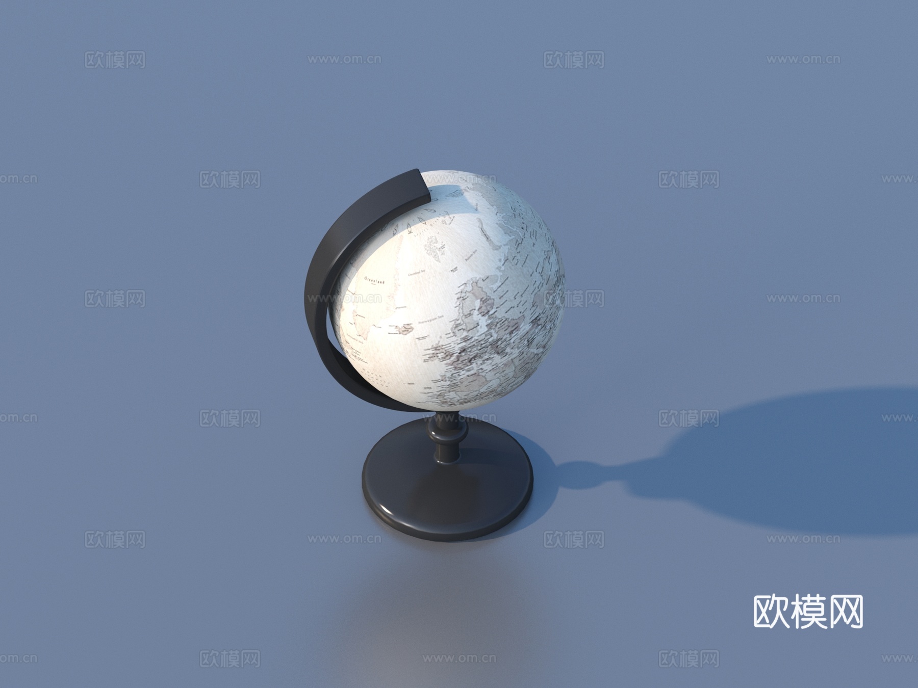 地球仪 世界地图3d模型