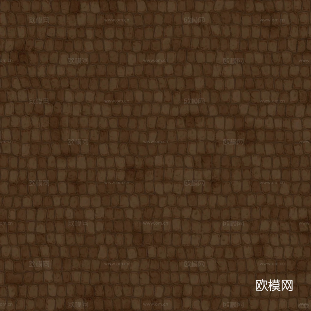 深咖色小细纹皮革