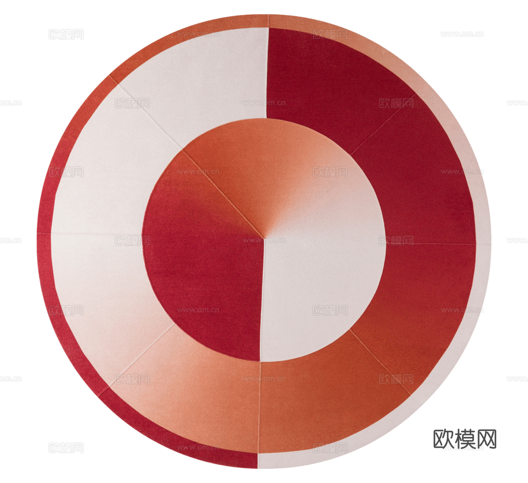 轻奢圆形北欧美式地毯客厅茶几卧室床边书房餐厅衣帽间手工地毯su模型