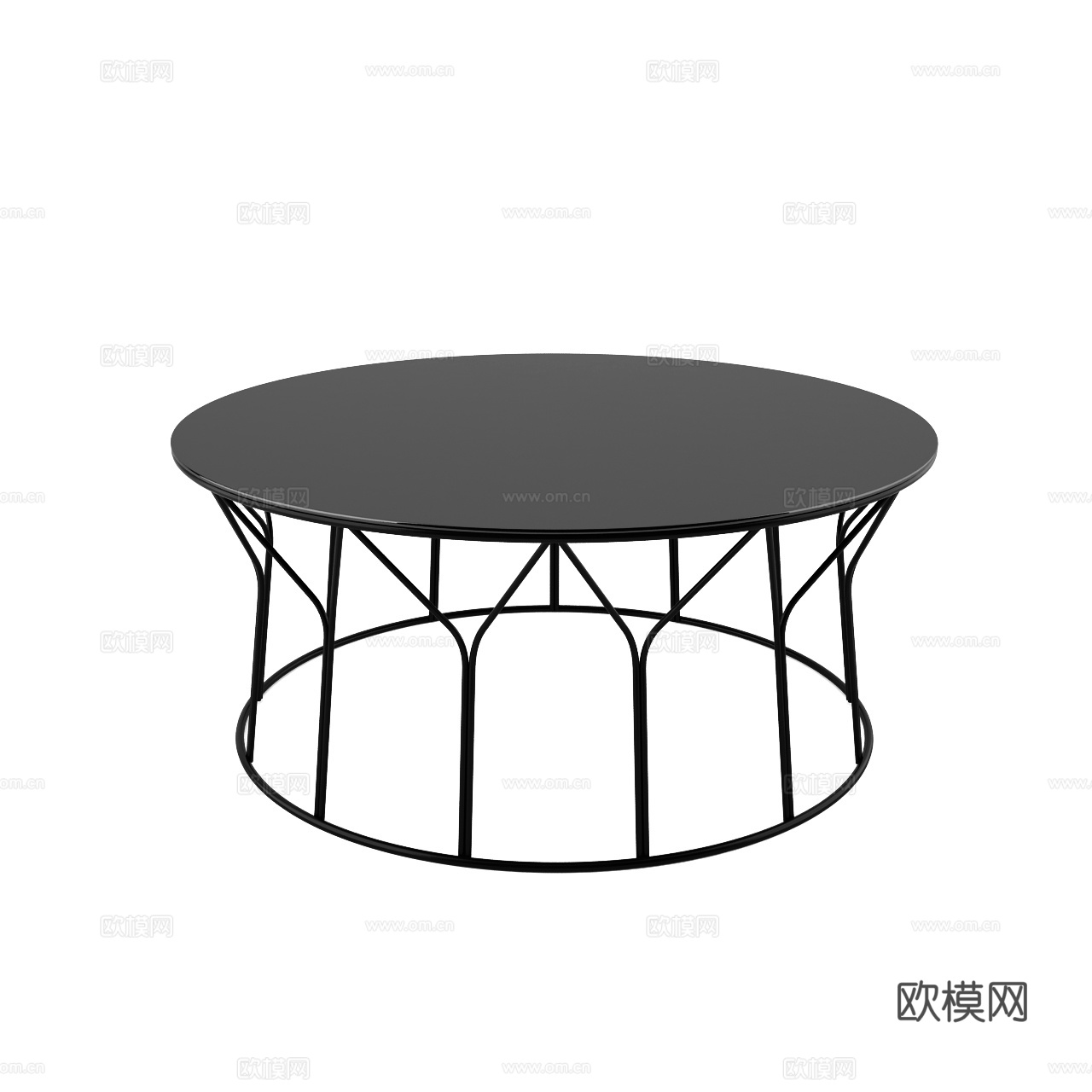 Offecct 现代茶几 极简茶几 圆形茶几 金属茶几3d模型
