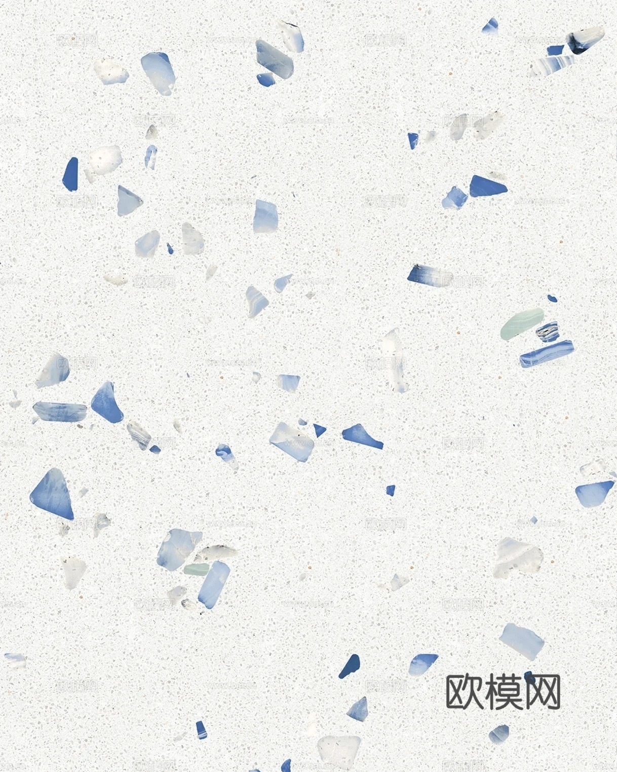 浅色蓝色颗粒水磨石贴图