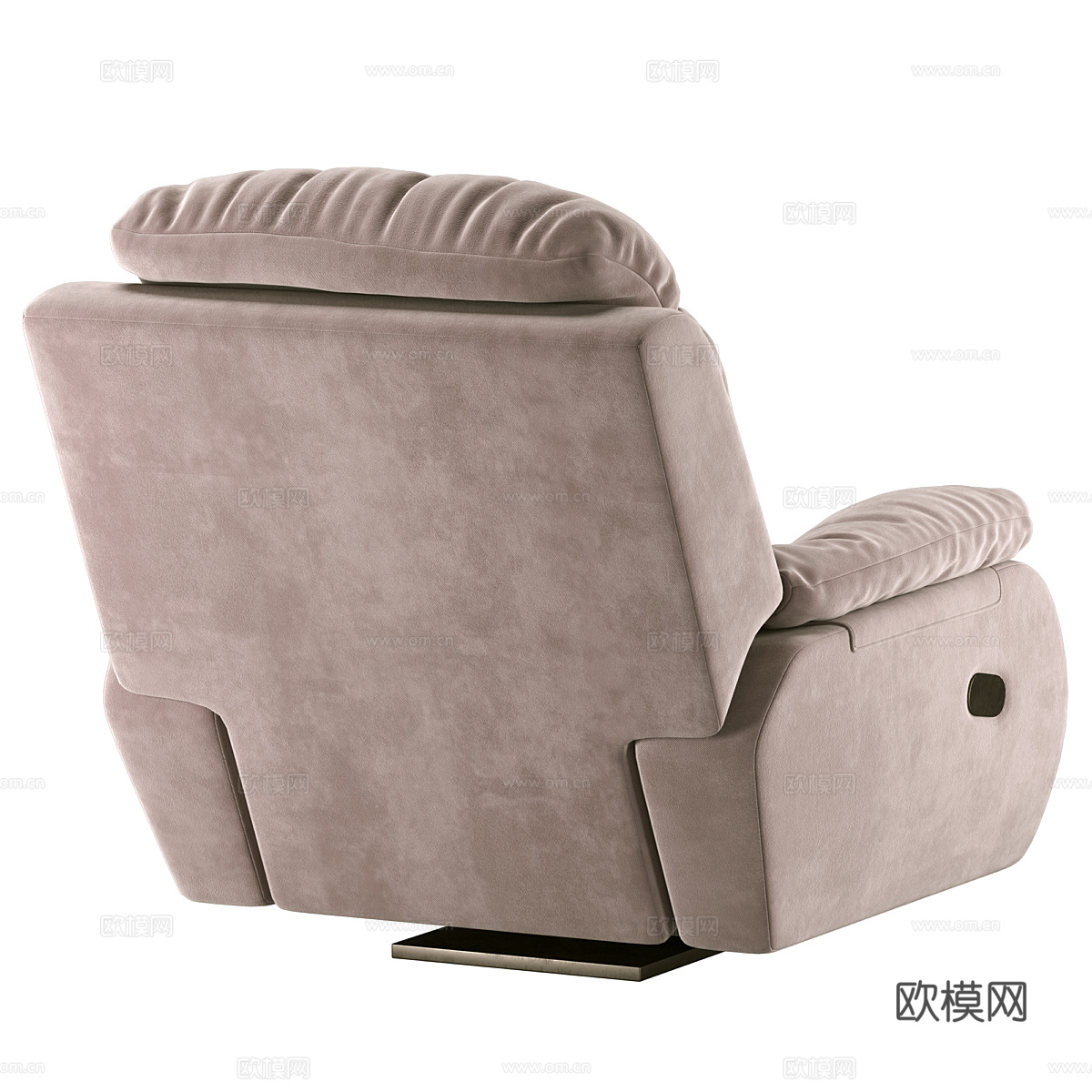 现代意式布艺沙发椅3d模型