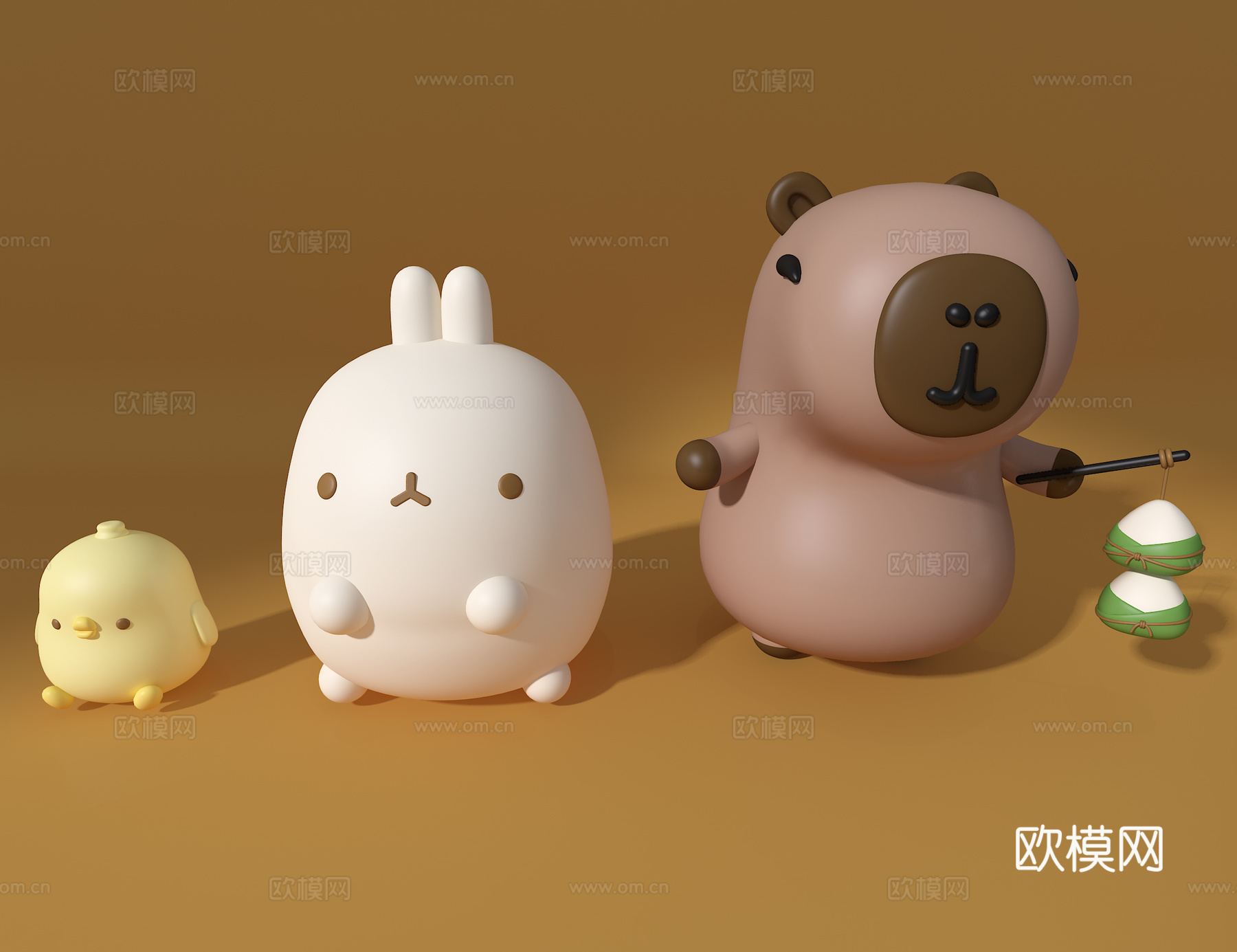 卡通摆件3d模型