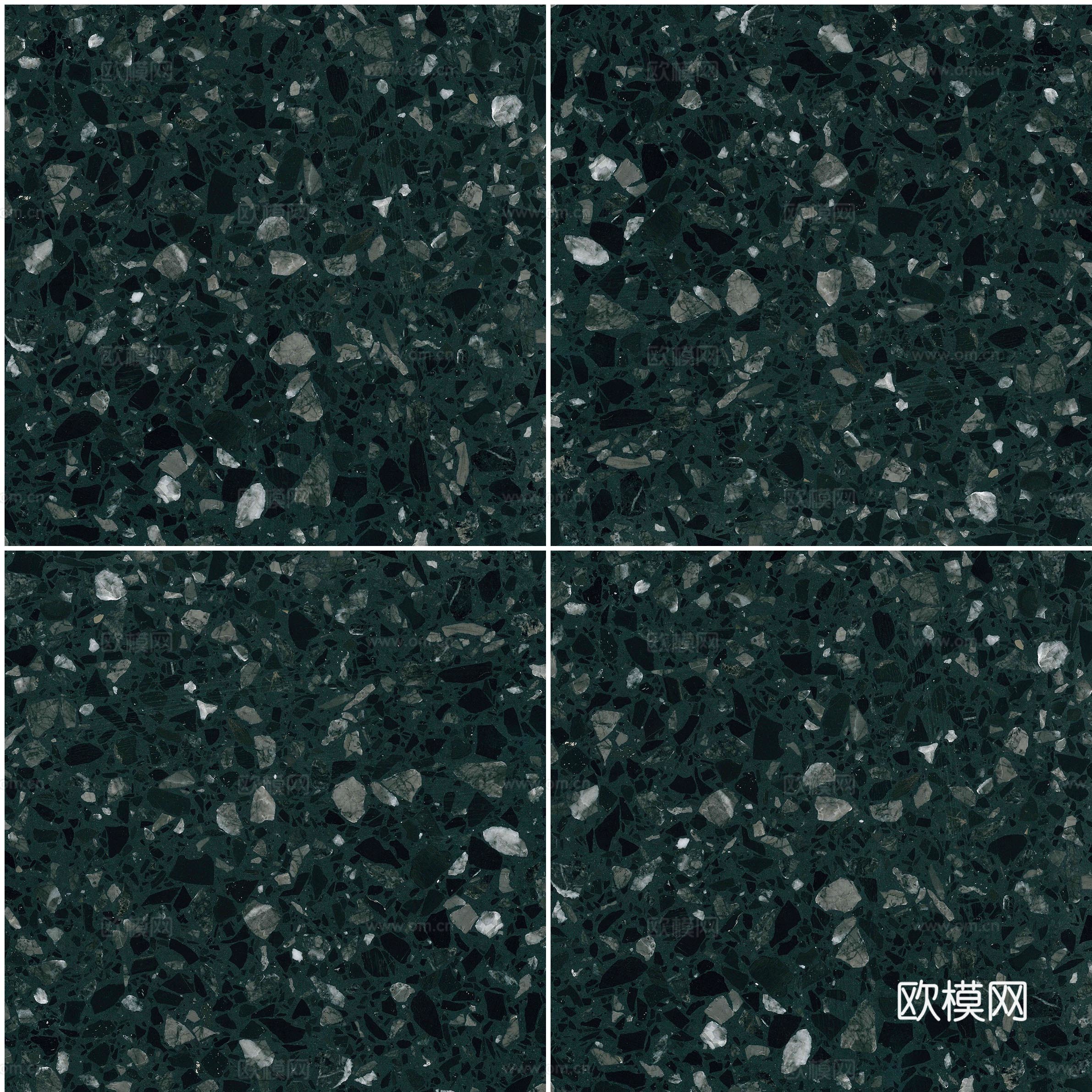 绿色水磨石地砖