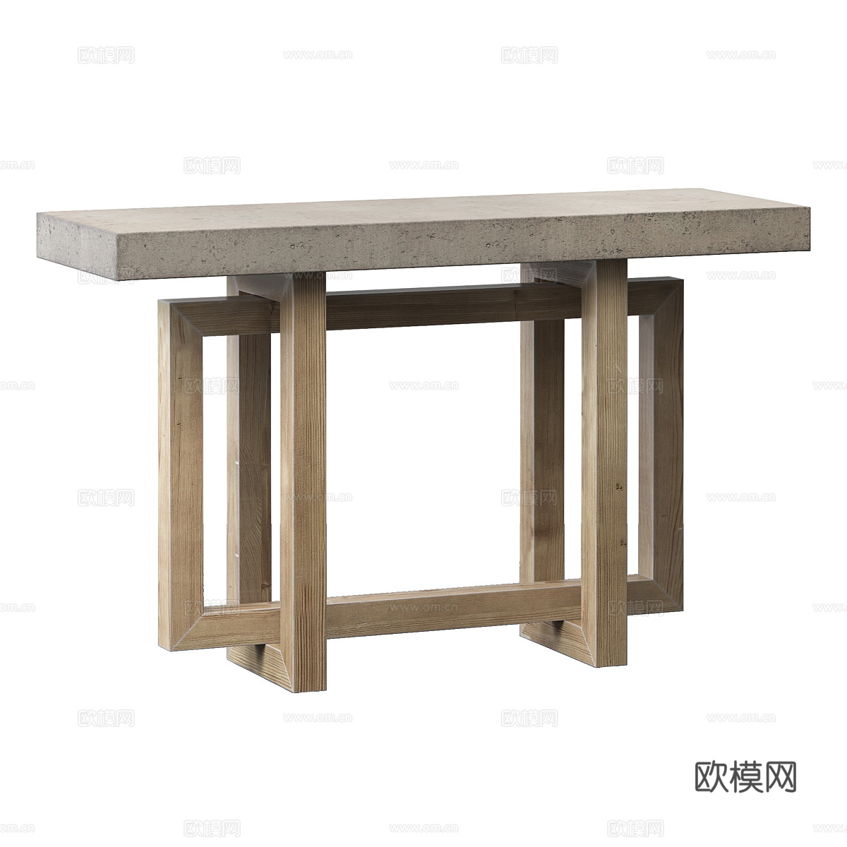 新中式侘寂端景台 玄关桌3d模型