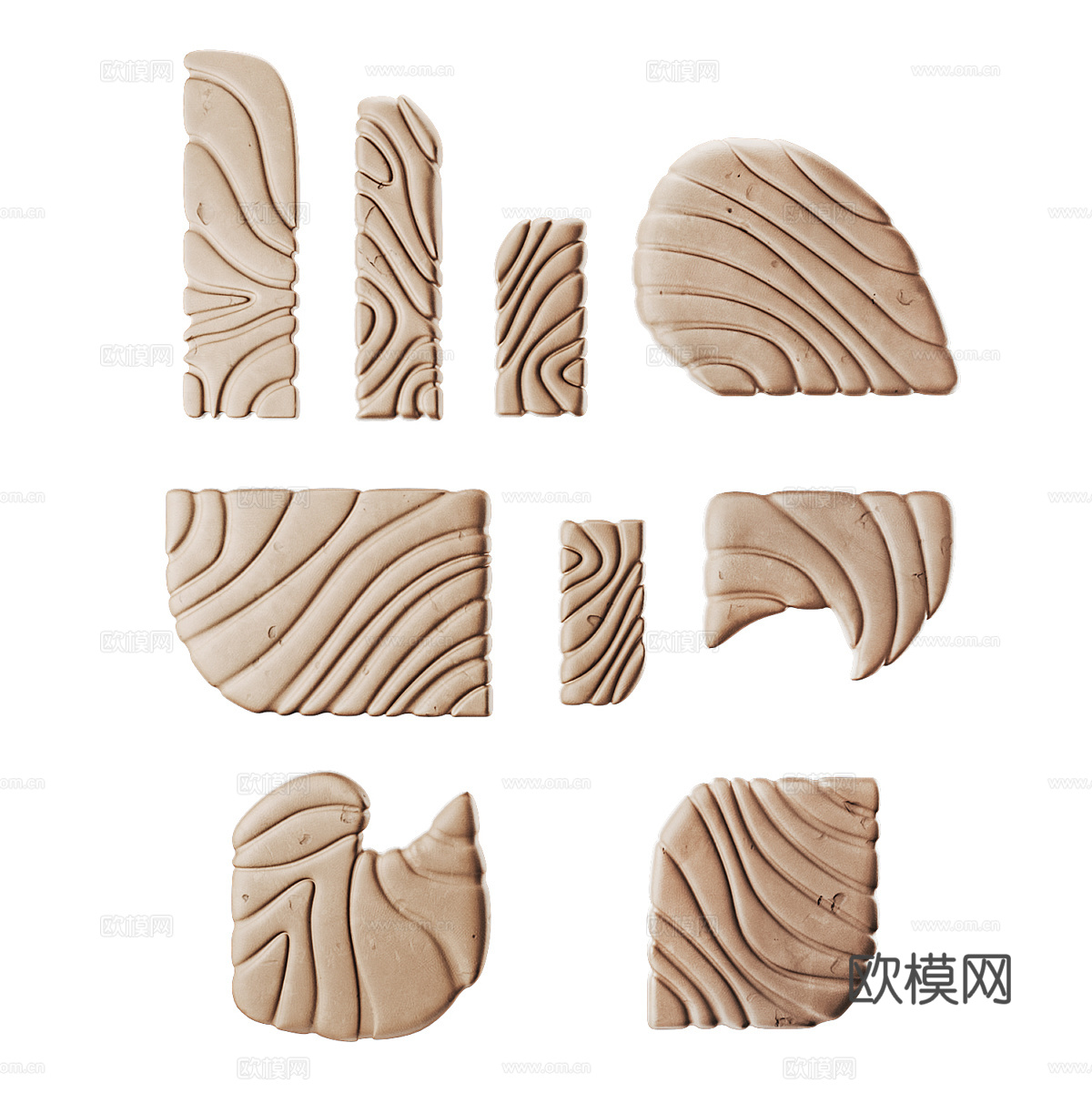 新中式侘寂墙饰挂件3d模型