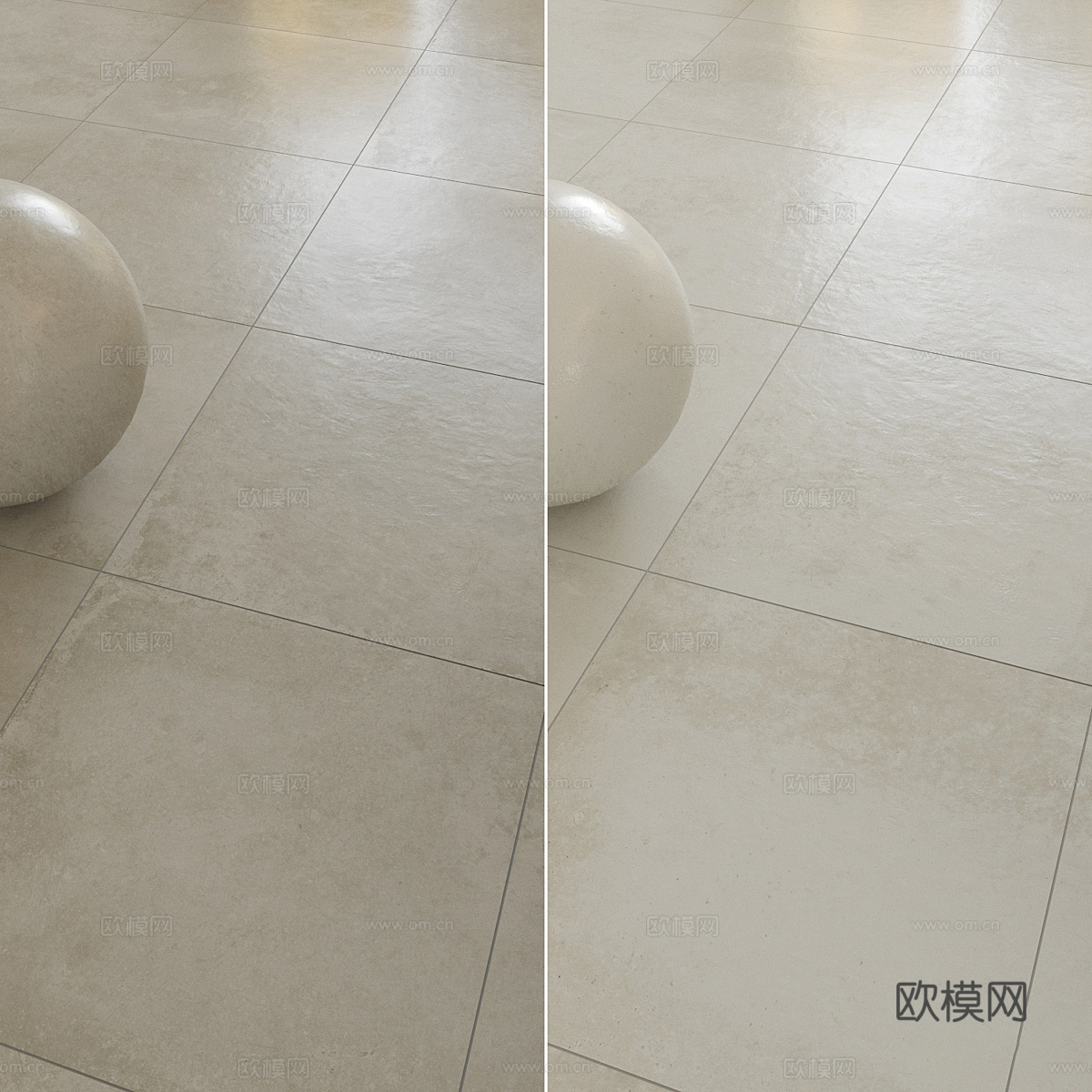 现代意式瓷砖 水泥砖 仿古砖 柔光砖3d模型