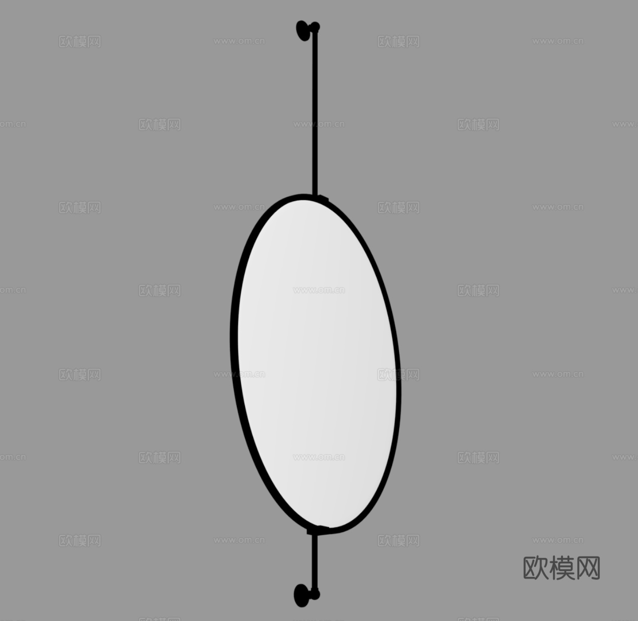 现代镜子 卫浴镜 化妆镜su模型