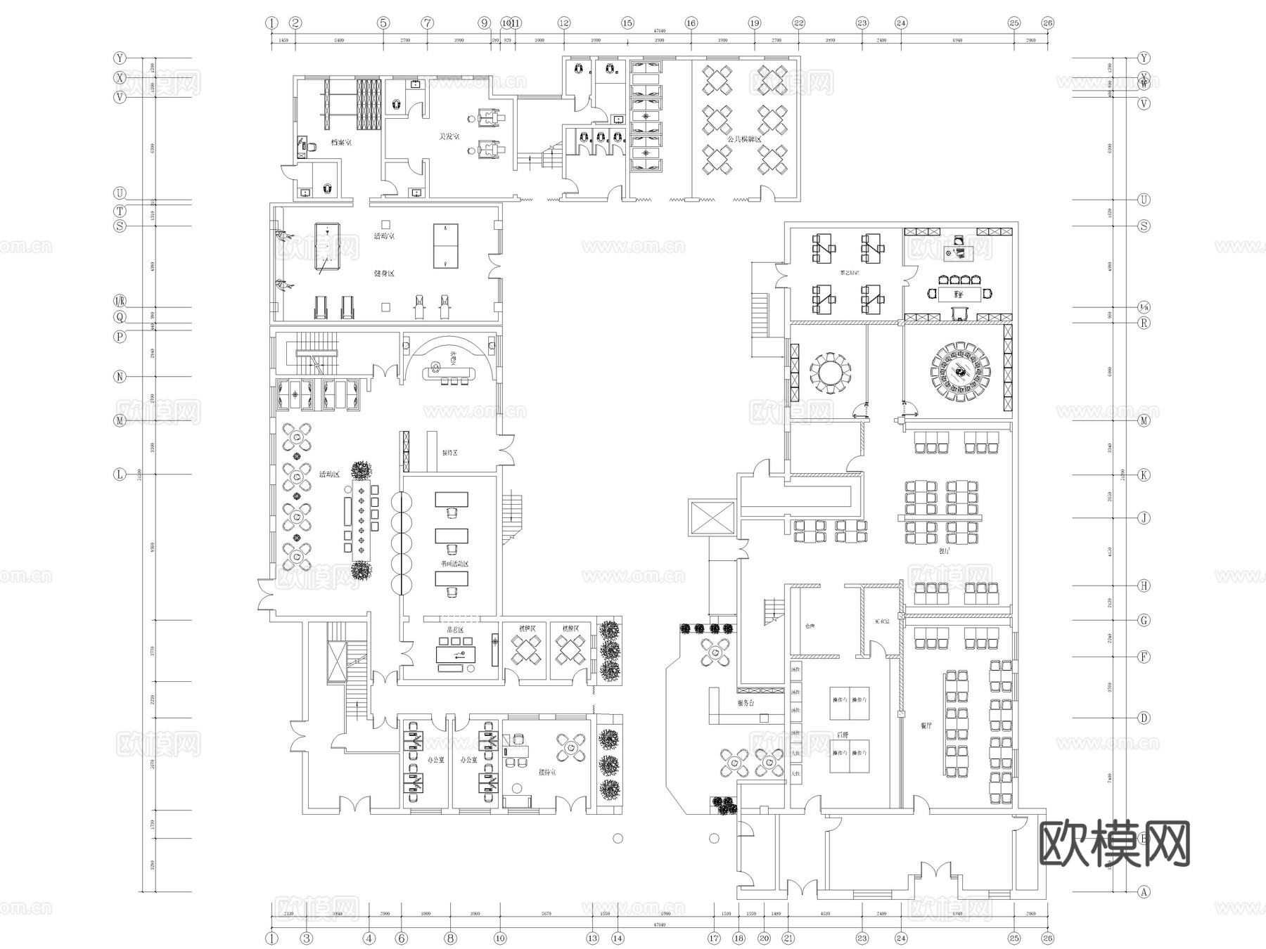 13套养老院养老社区养老服务中心CAD施工图cad施工图