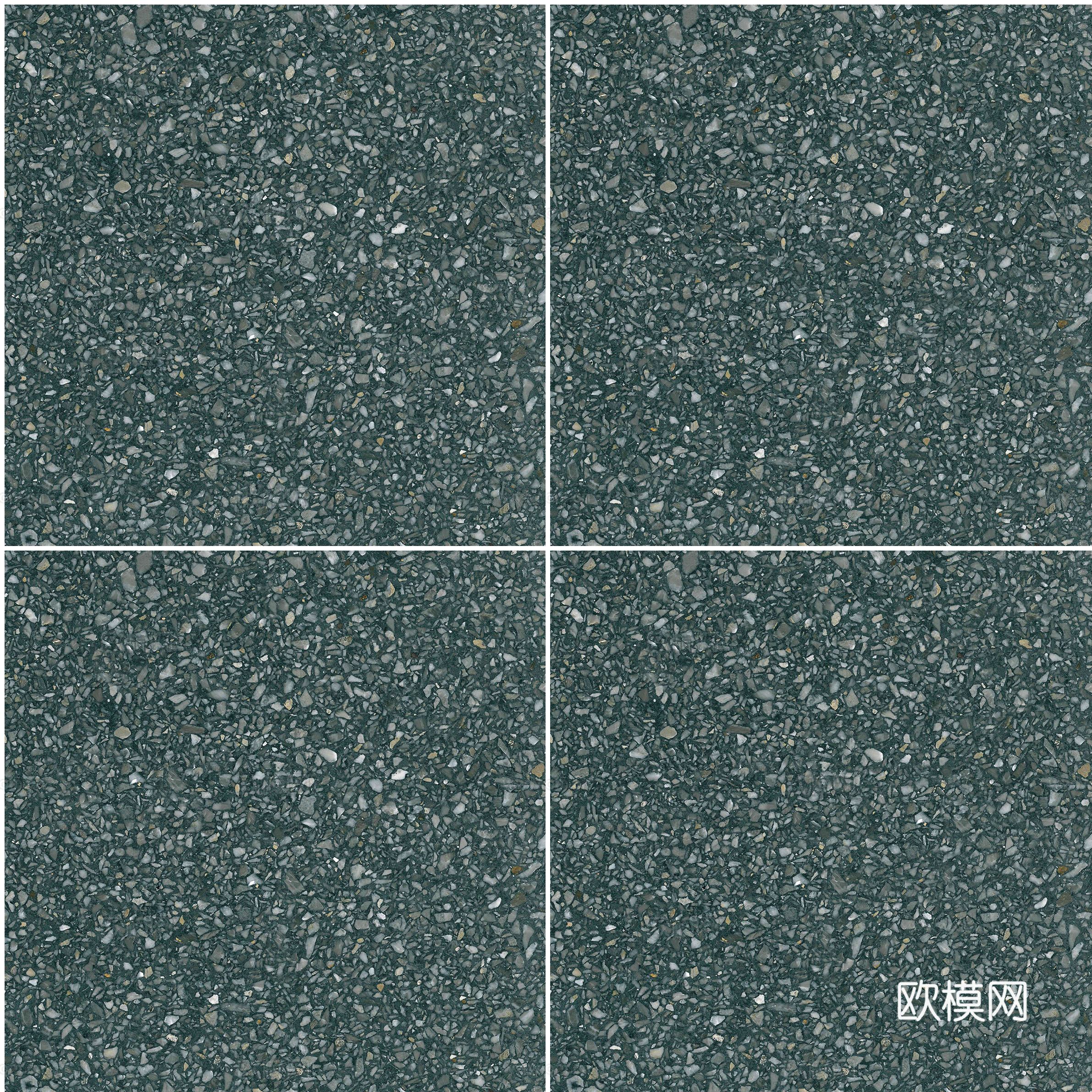 绿色水磨石地砖