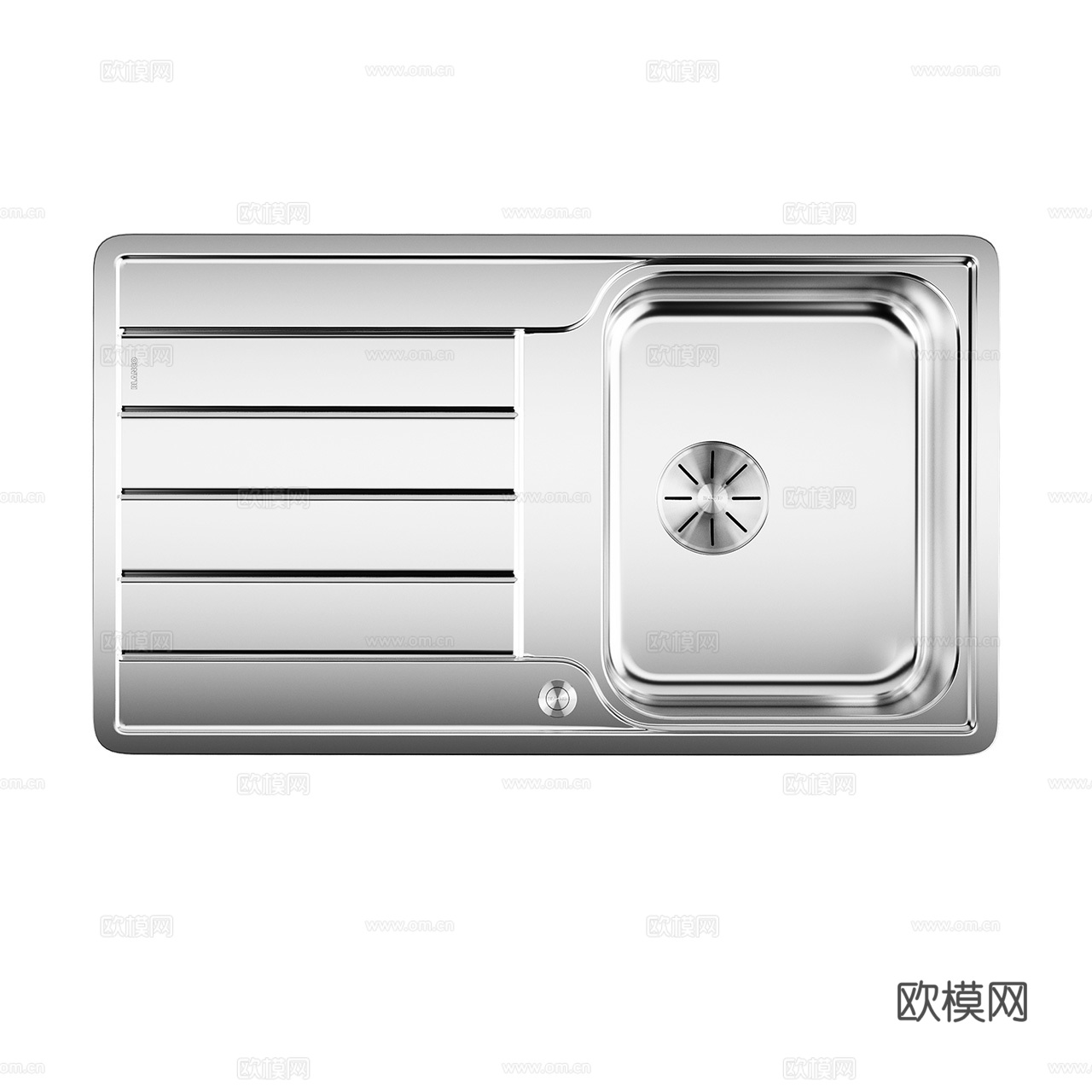 Blanco 现代水槽 不锈钢水槽 洗菜盆 厨房台盆3d模型