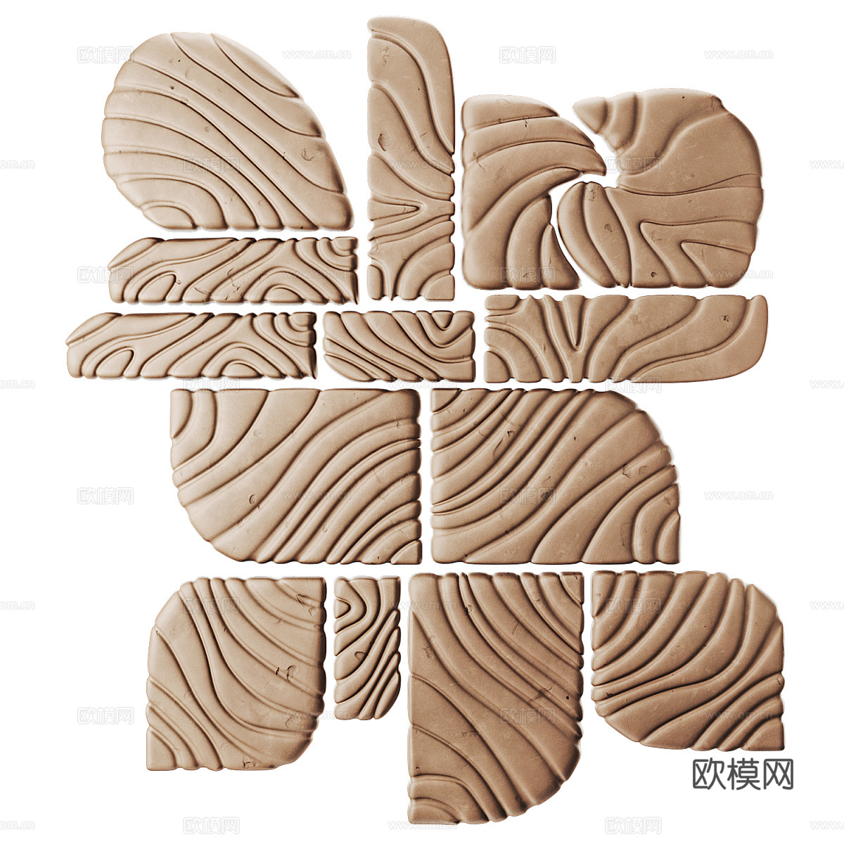 新中式侘寂墙饰挂件3d模型
