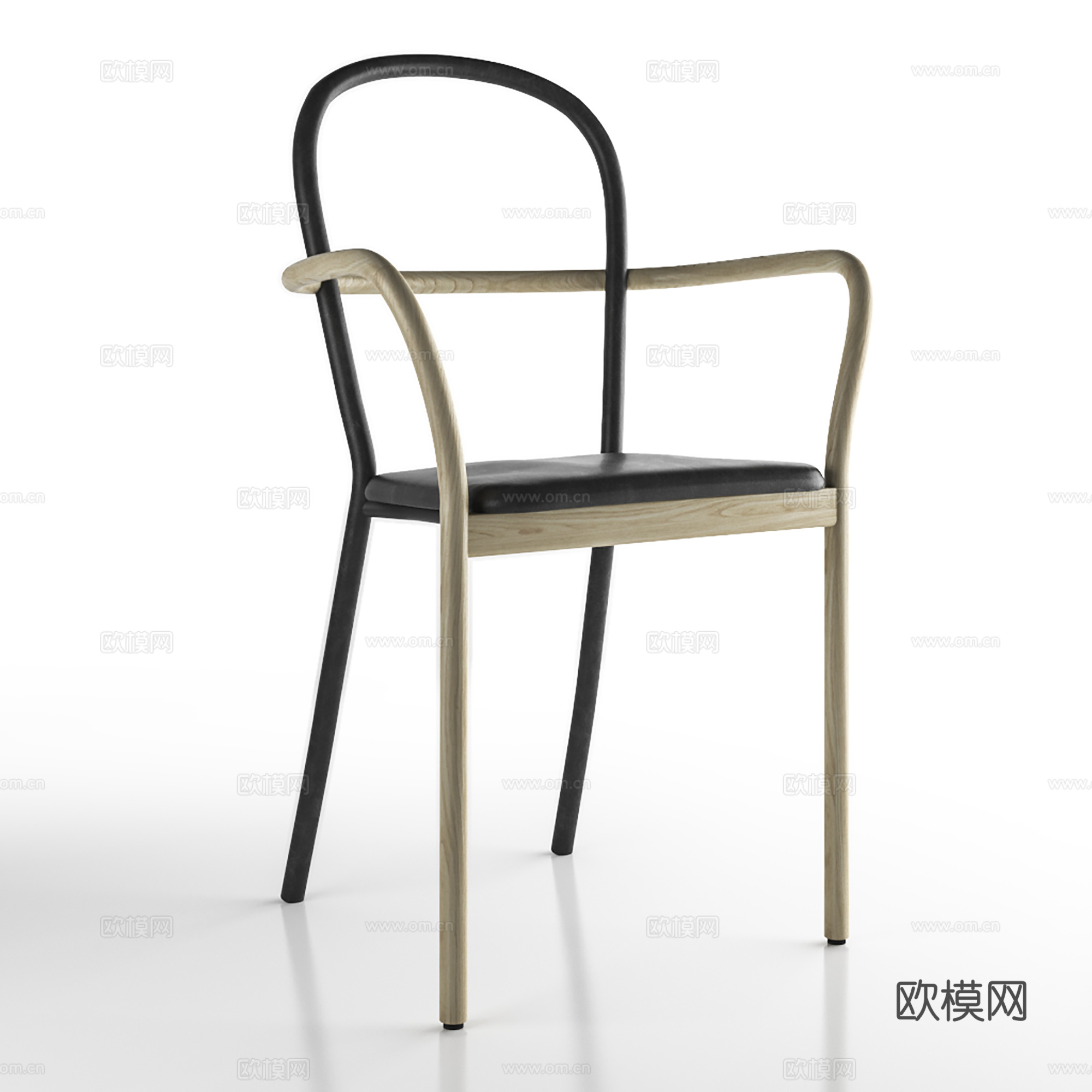 现代休闲椅 单椅 餐椅书椅 布椅su模型