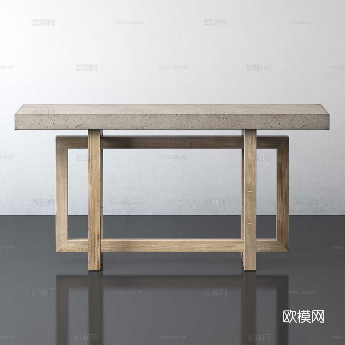 新中式侘寂端景台 玄关桌3d模型