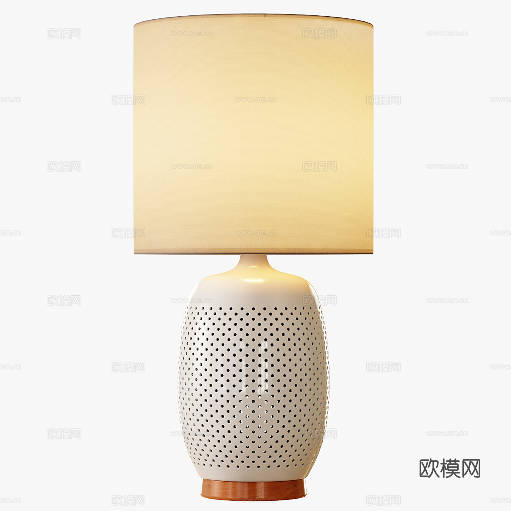 北欧台灯  客厅卧室台灯  简约台灯su模型
