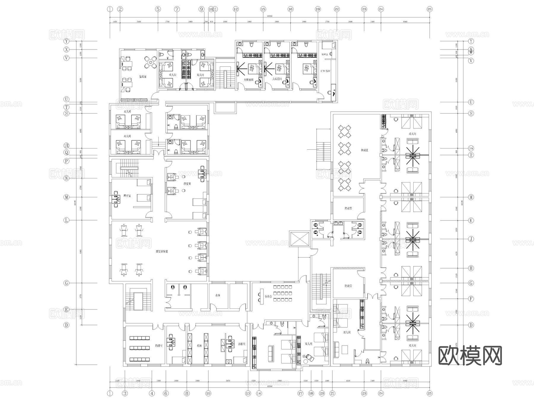 13套养老院养老社区养老服务中心CAD施工图cad施工图
