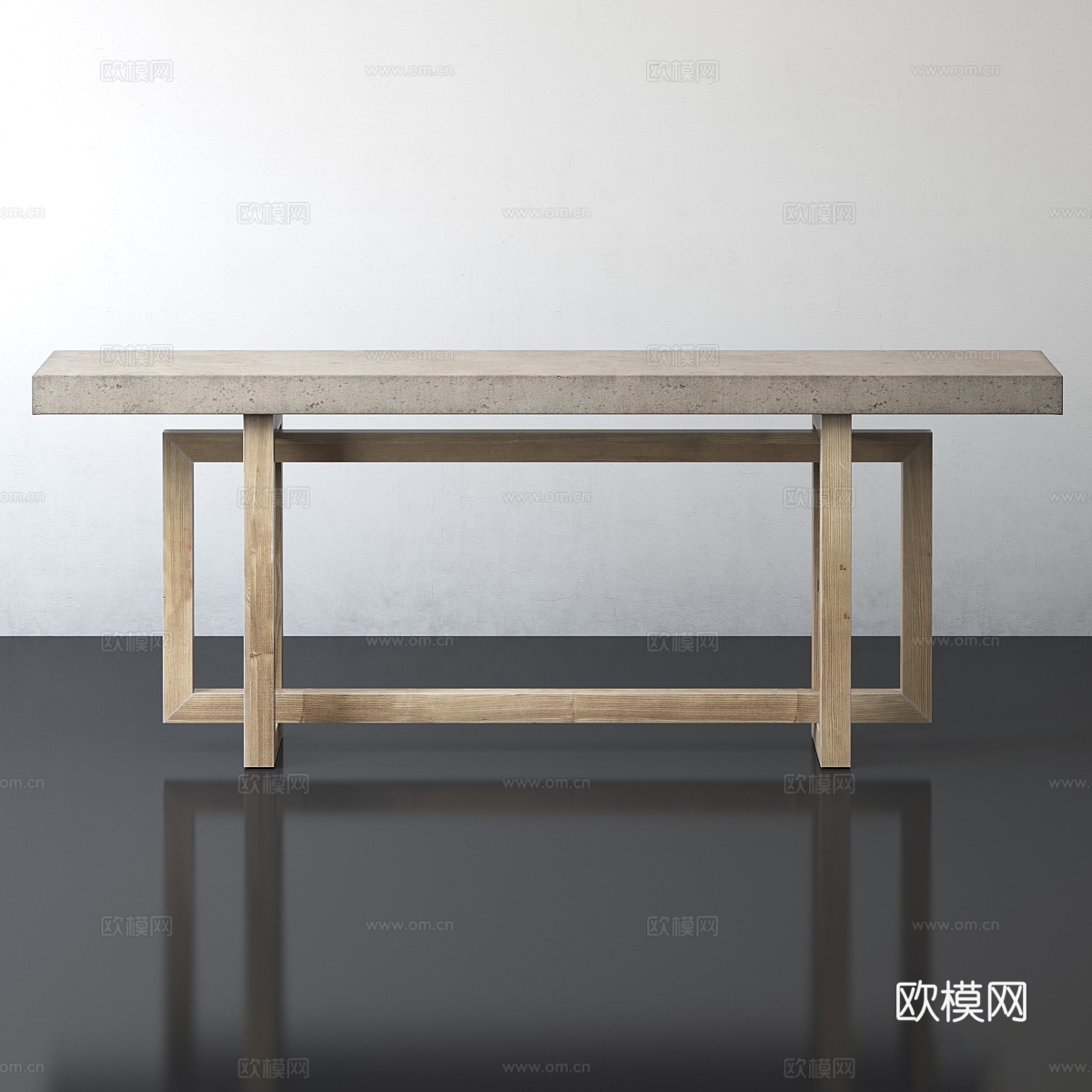 新中式侘寂端景台 玄关桌3d模型
