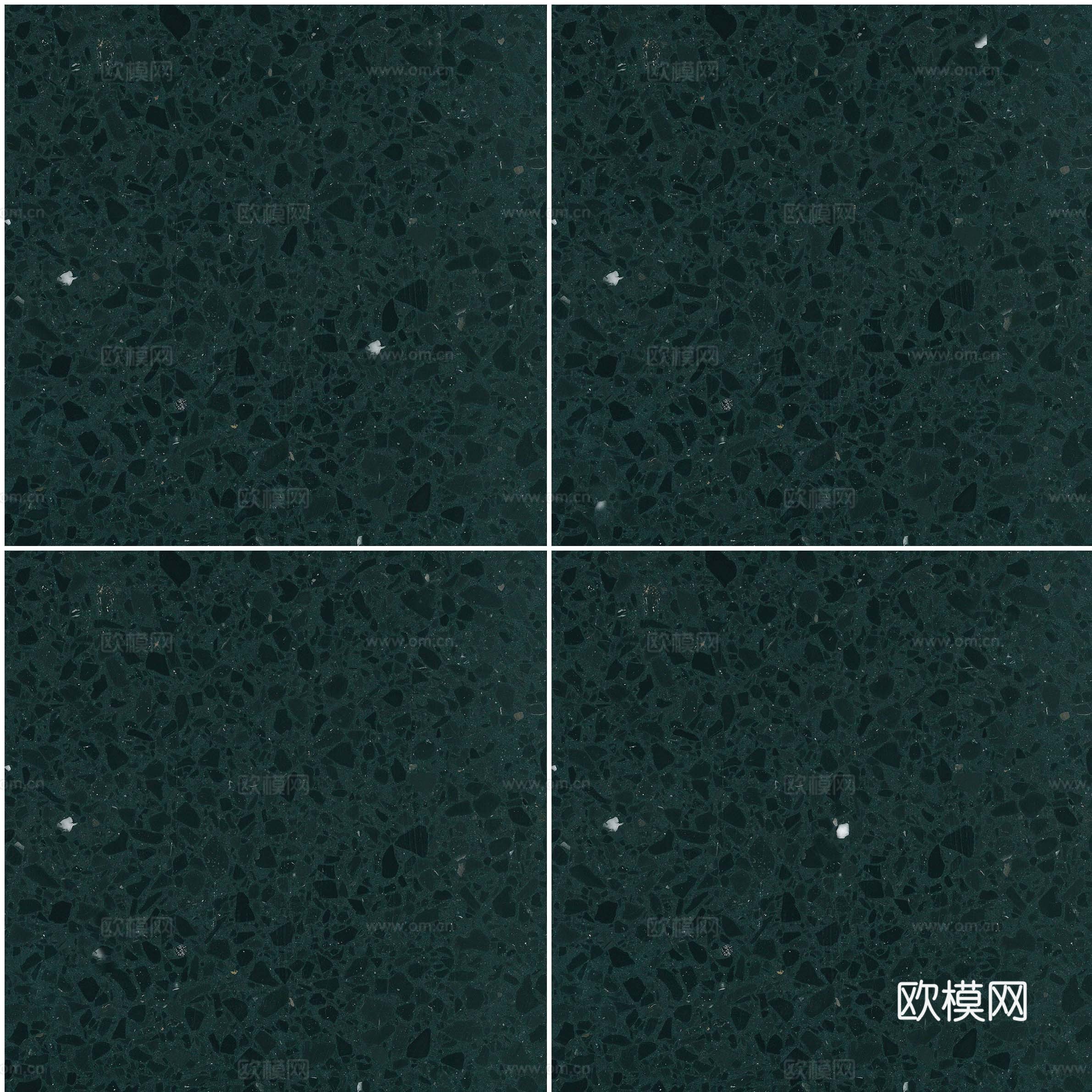 绿色水磨石地砖