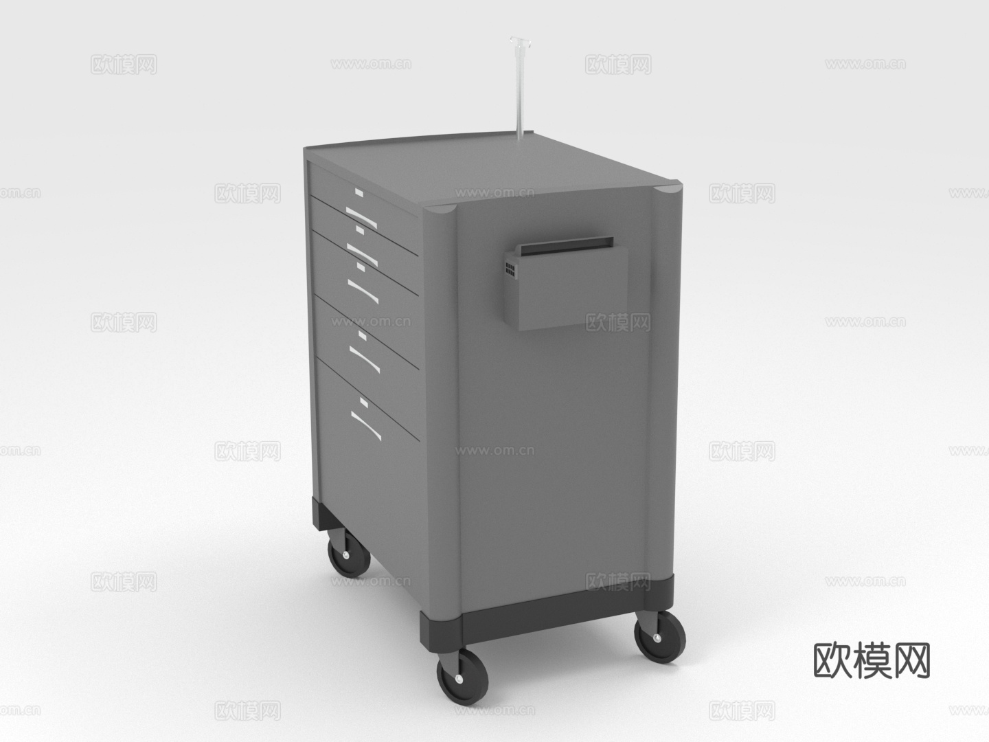 抽屉柜 移动柜 医疗柜 储物柜 器械柜 柜子3d模型