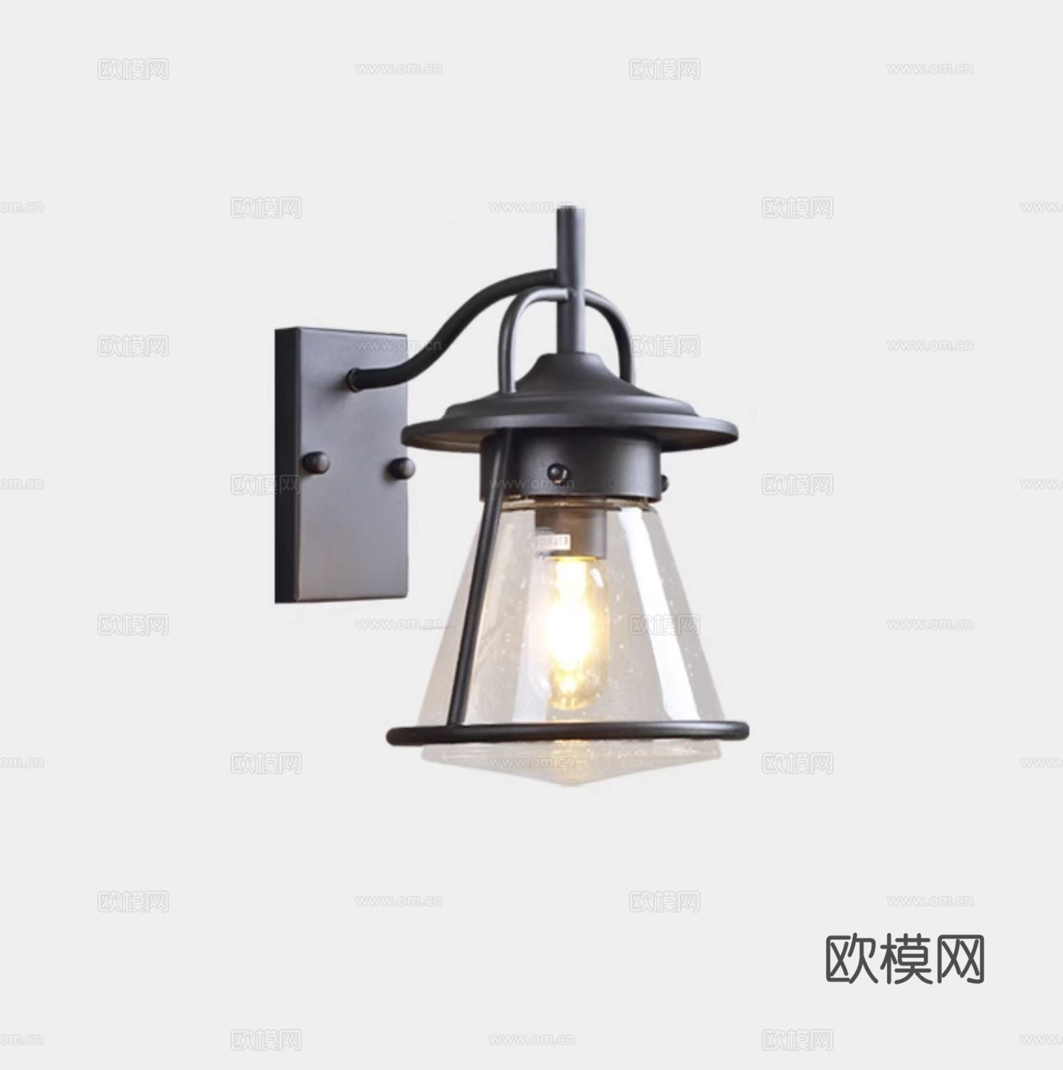 美式 复古 壁灯 工业3d模型