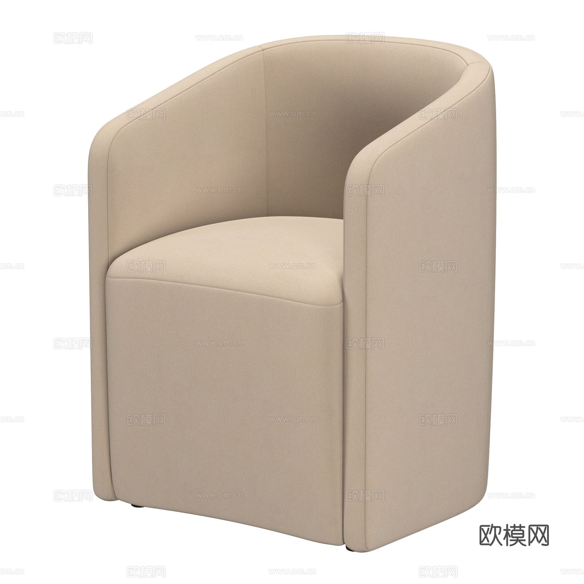 新中式侘寂长餐桌椅3d模型