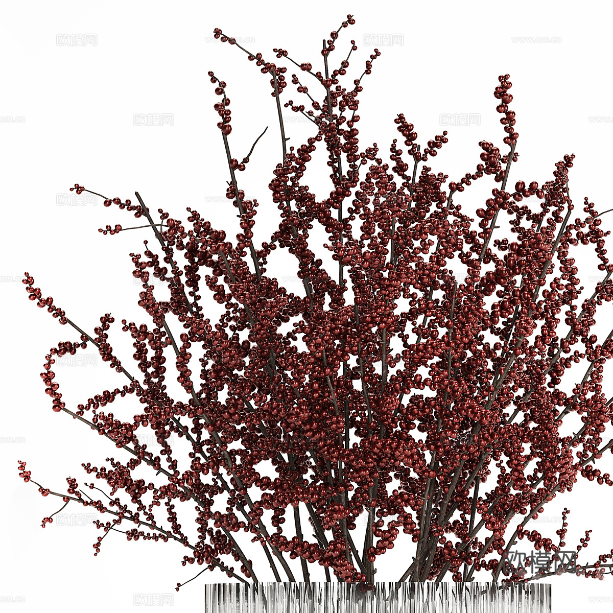 现代意式花瓶花艺3d模型