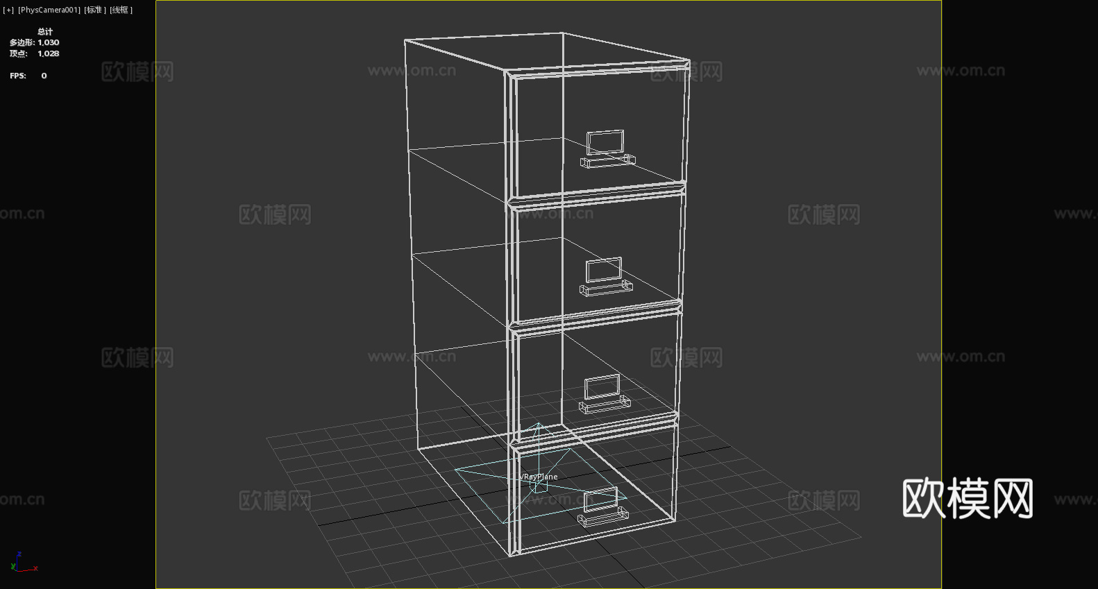 文件柜 抽屉柜 办公柜 储物柜 柜子3d模型