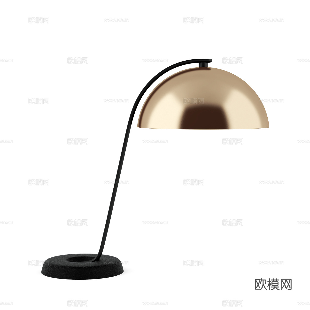 Cloche 现代台灯 极简台灯 金属台灯 复古台灯3d模型