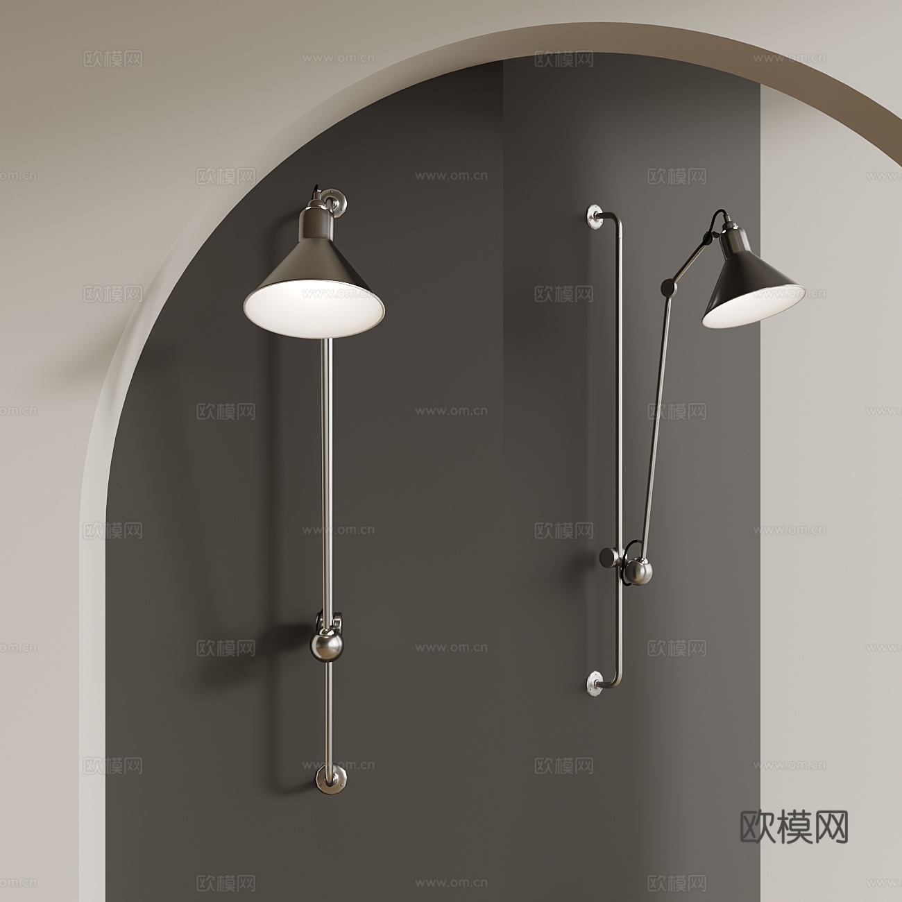 現(xiàn)代壁燈3d模型下載